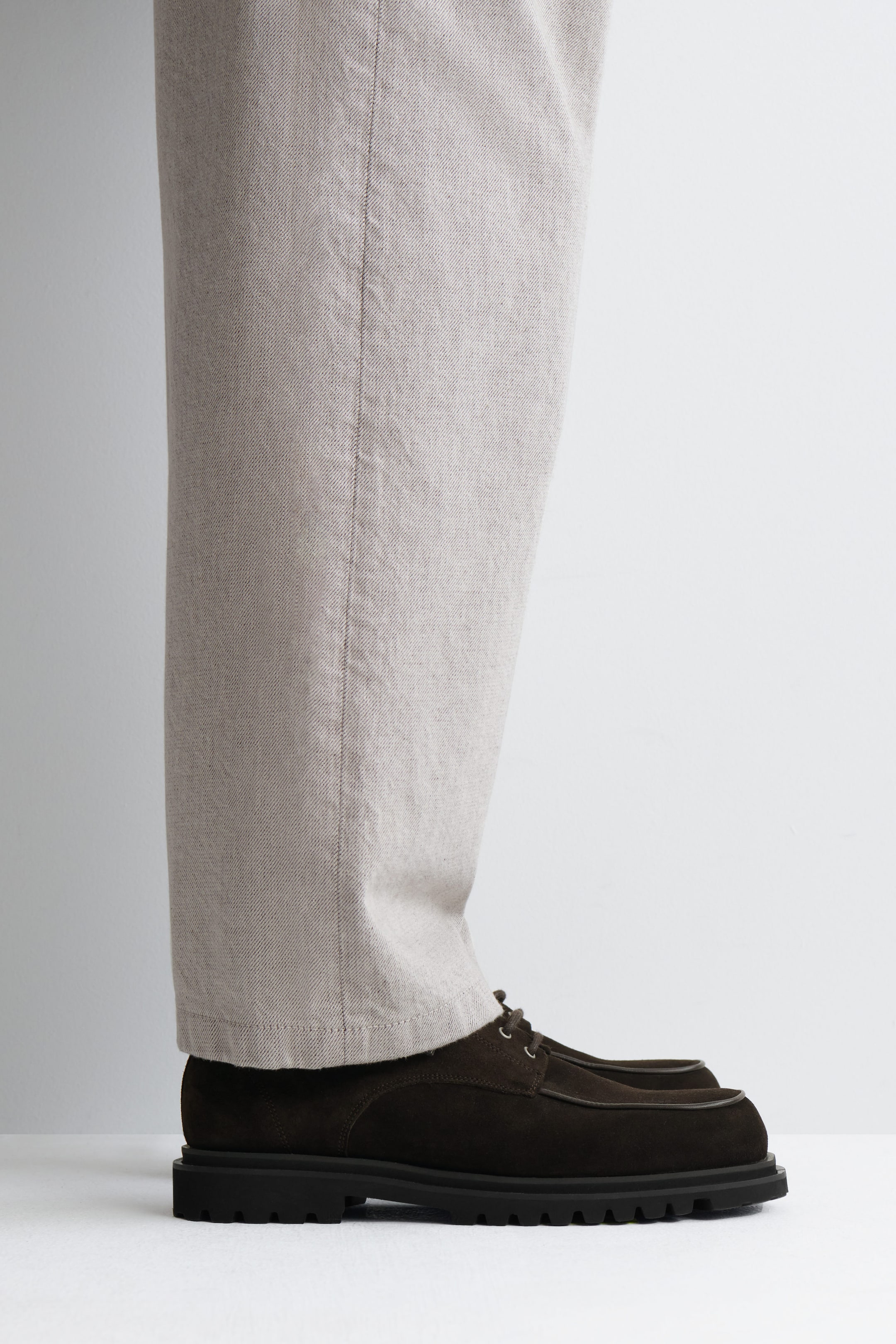 CHUNKY SUEDE DERBY SHOES