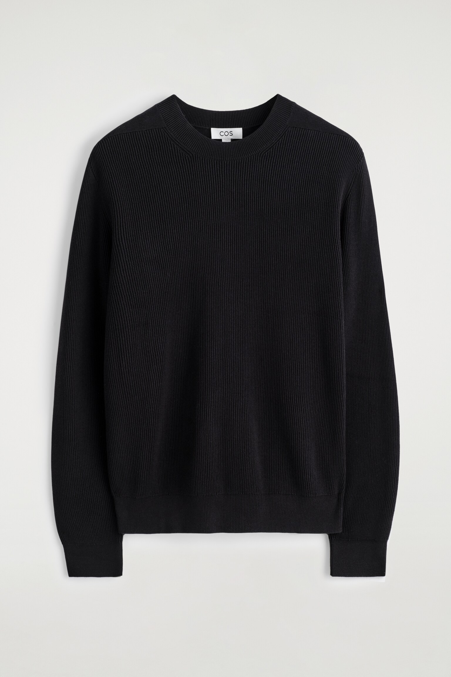 PULLOVER AUS BAUMWOLLE MIT RUNDHALSAUSSCHNITT - SCHWARZ/CREMEWEISS - 2