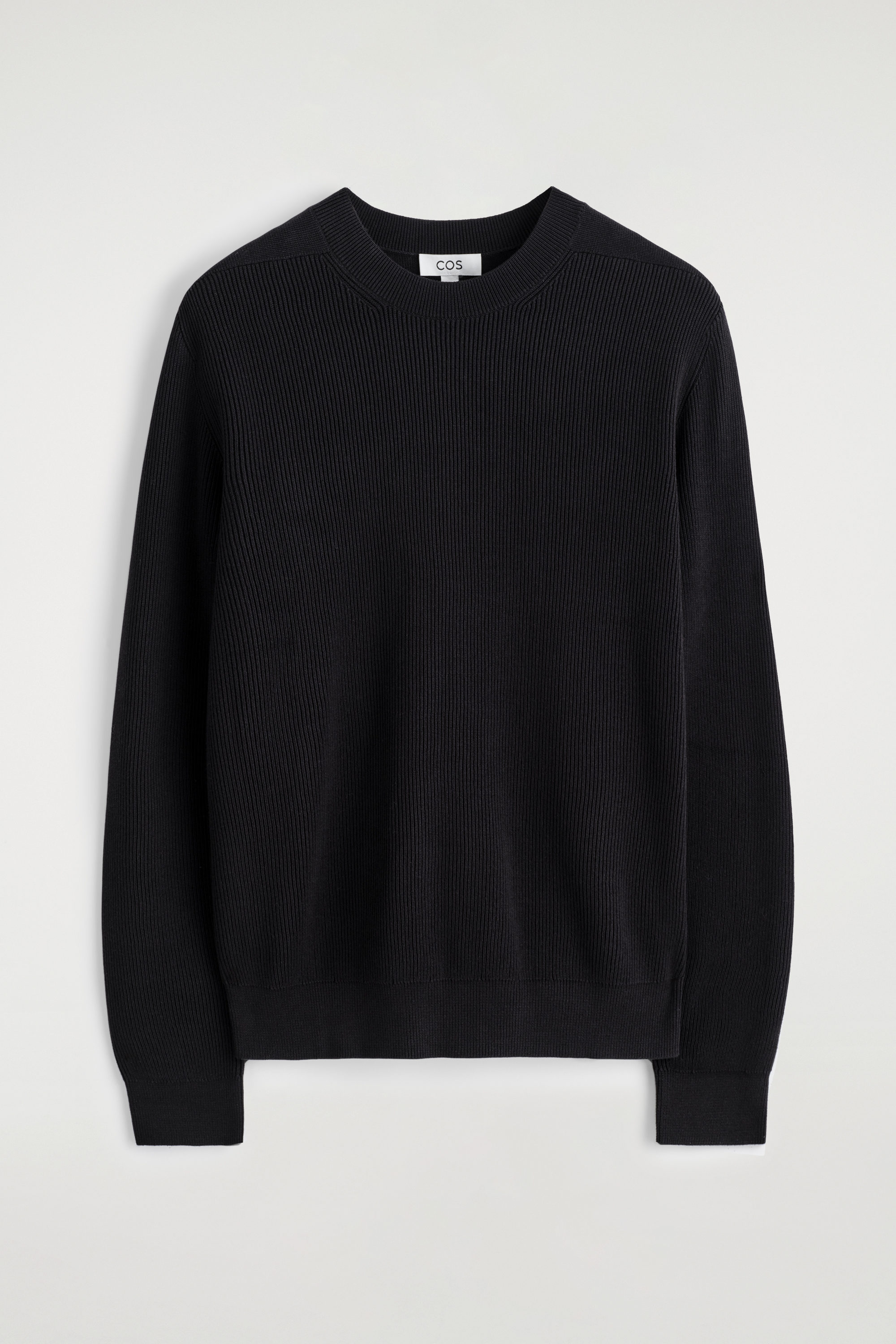 renoma HIGH GAUGE CREW NECK KNIT 黒 high-gauge crewneck knit L/S PO(PU501-MPO01) / BLACK – the