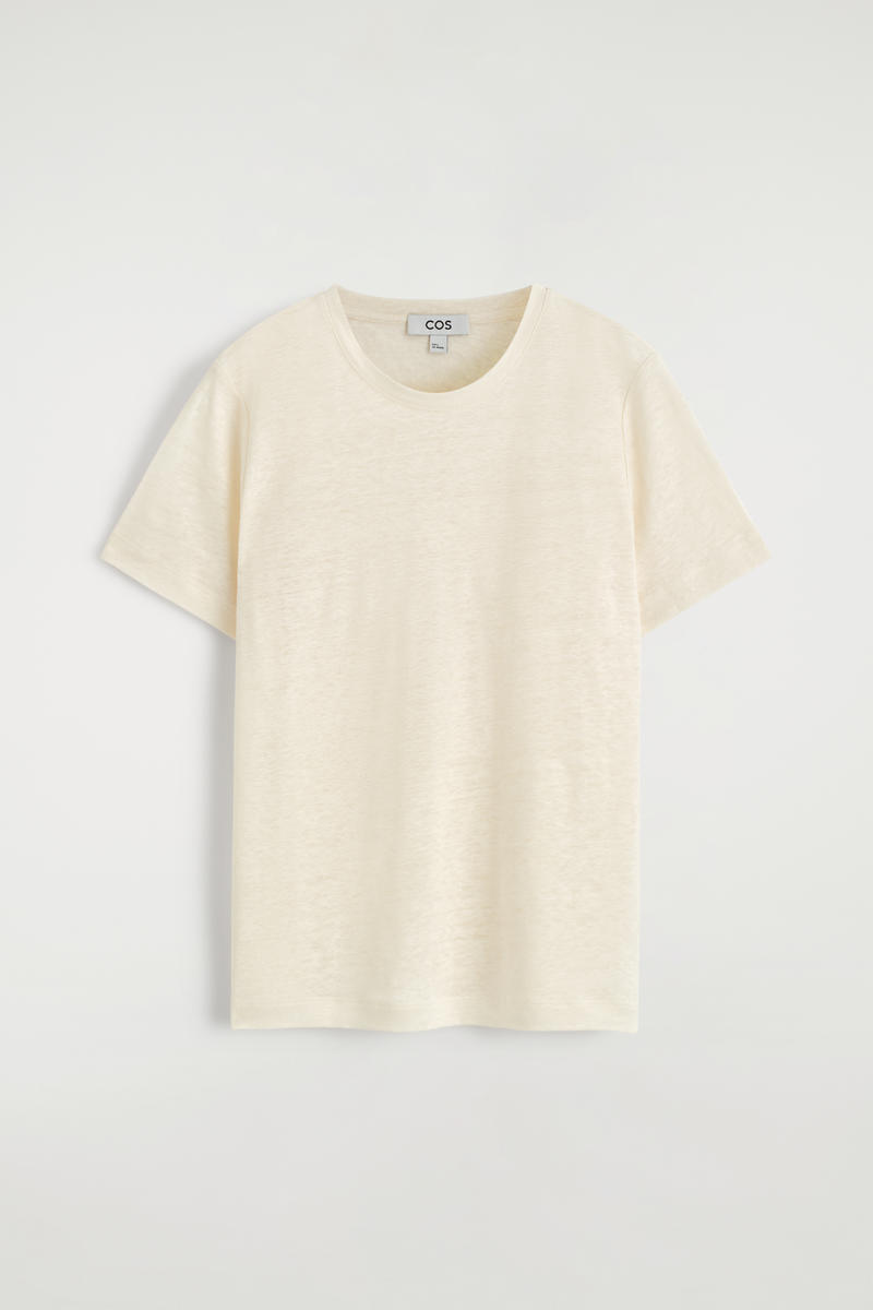 Crew-Neck Linen T-Shirt