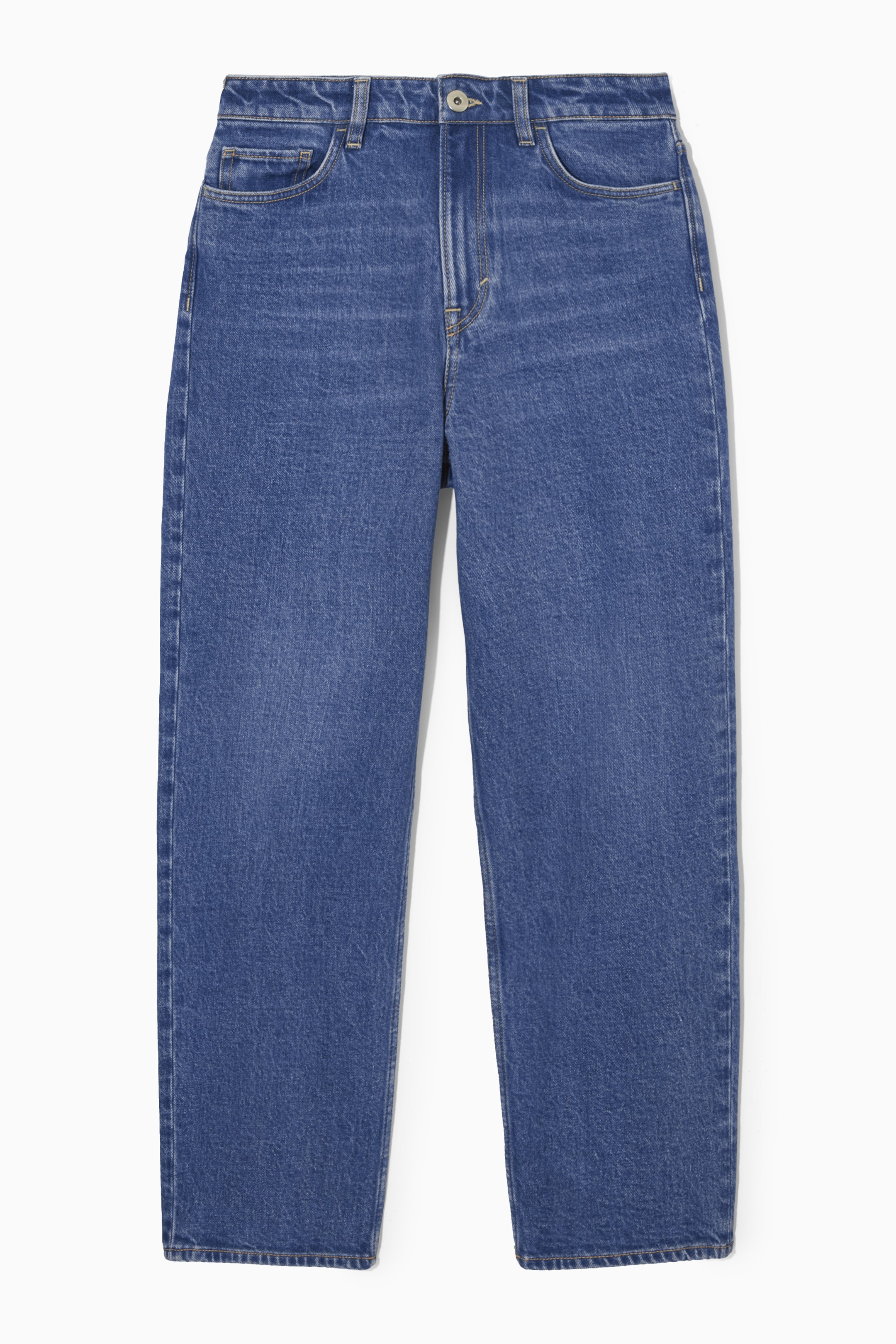 Visualizza l'immagine ingrandita: SYMMETRY JEANS MIT GERADEM BEIN - Mittelblau - DONNA | H&M CH 1