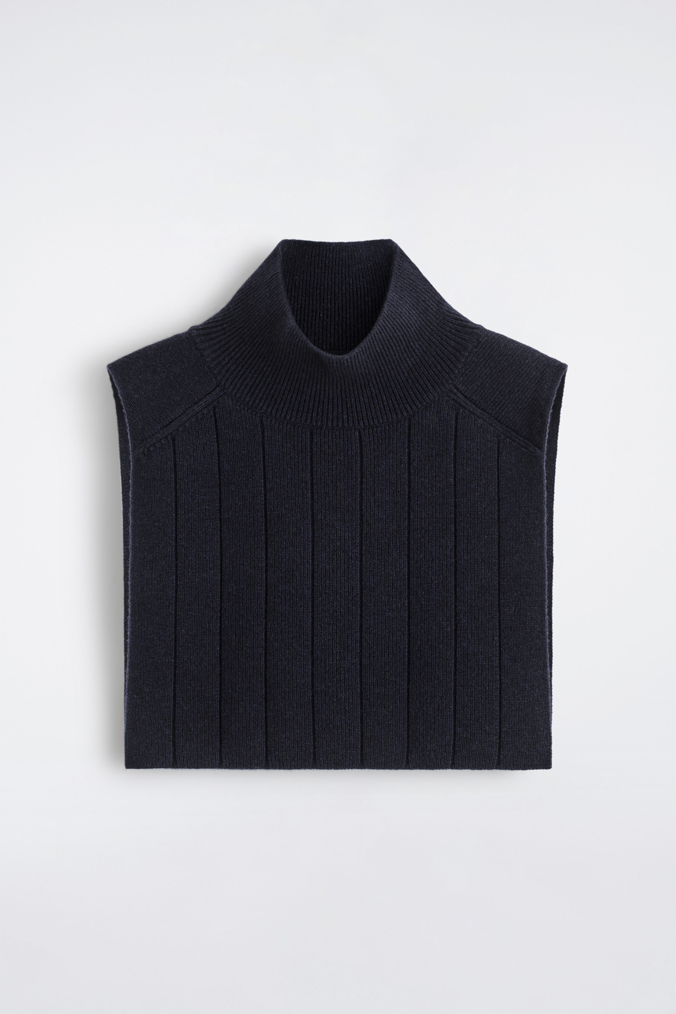COS✨ウール深Ꮩネックベスト　ブラック36 MERINO WOOL V-NECK VEST メリノウール Vネックベスト ブラック｜COS
