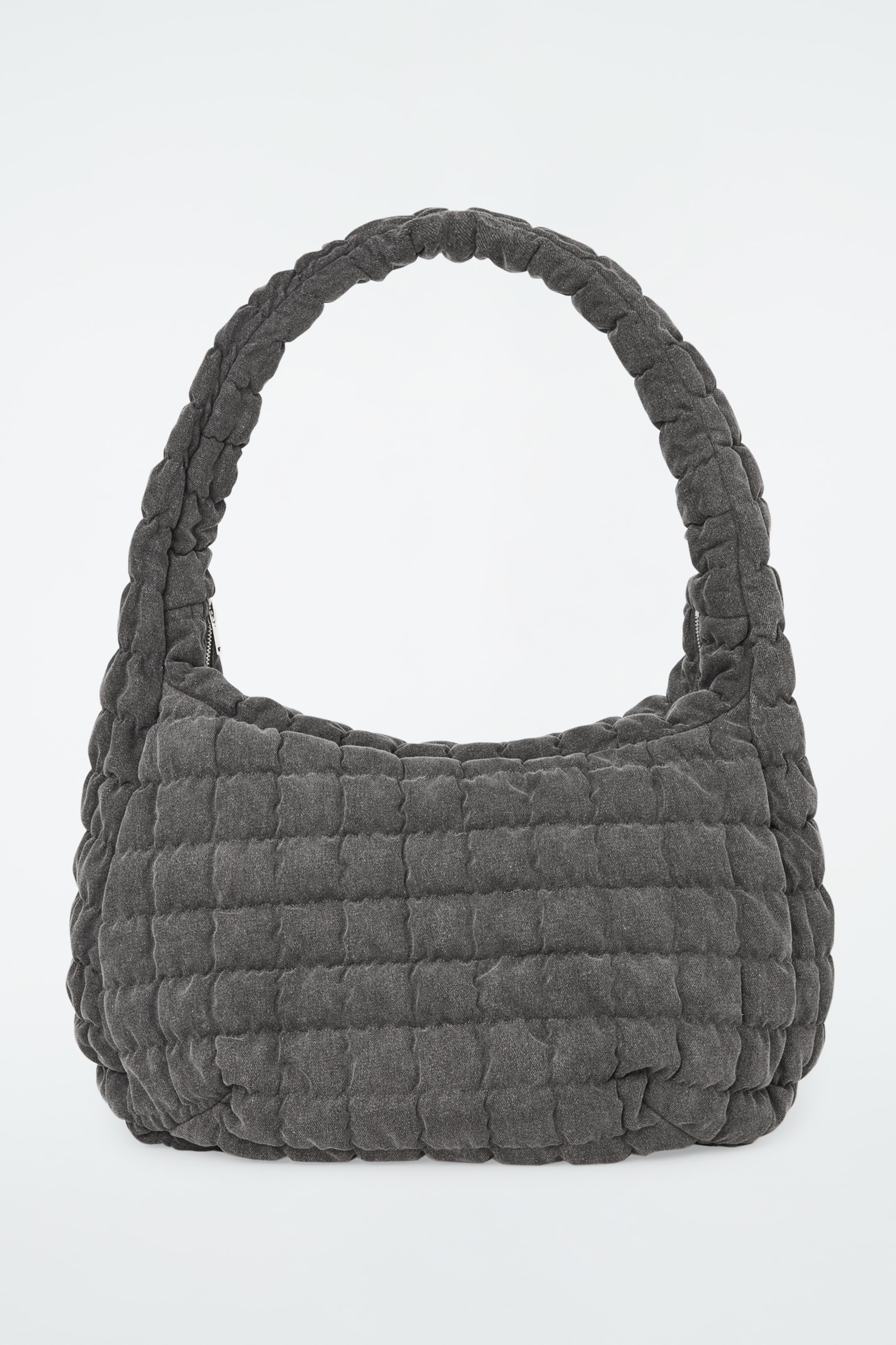View larger image: OVERSIZED QUILTED CROSSBODY BAG - GREY DENIM - Ladies | H&M GB 1