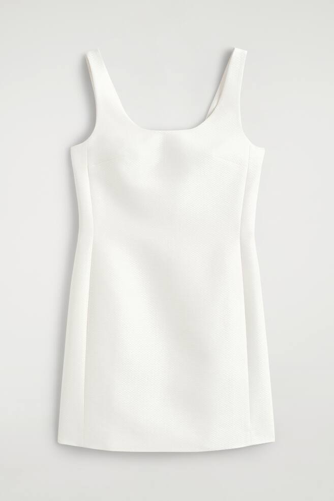 SKULPTURALES MINIKLEID - WEISS - 1