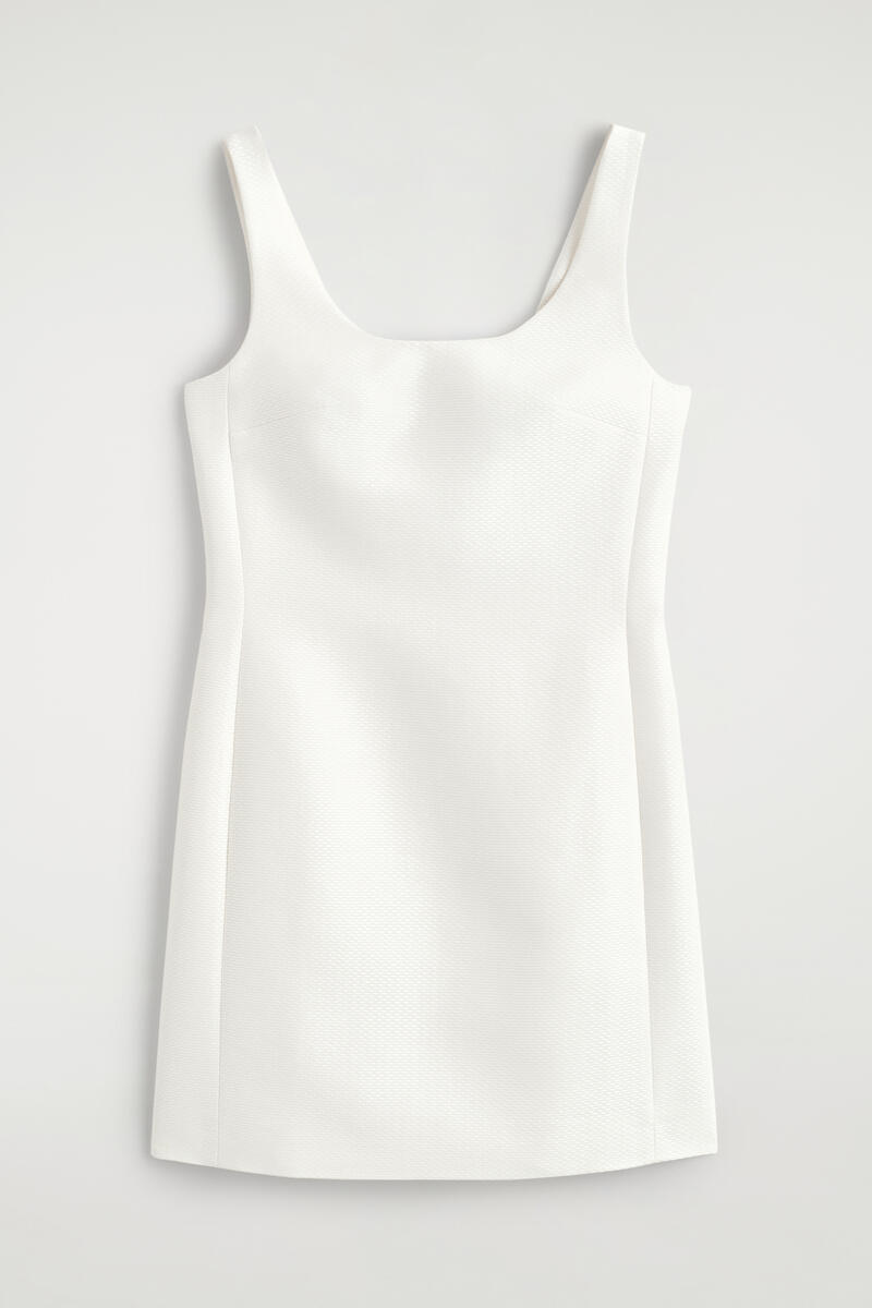 Sculpted Textured Mini Dress
