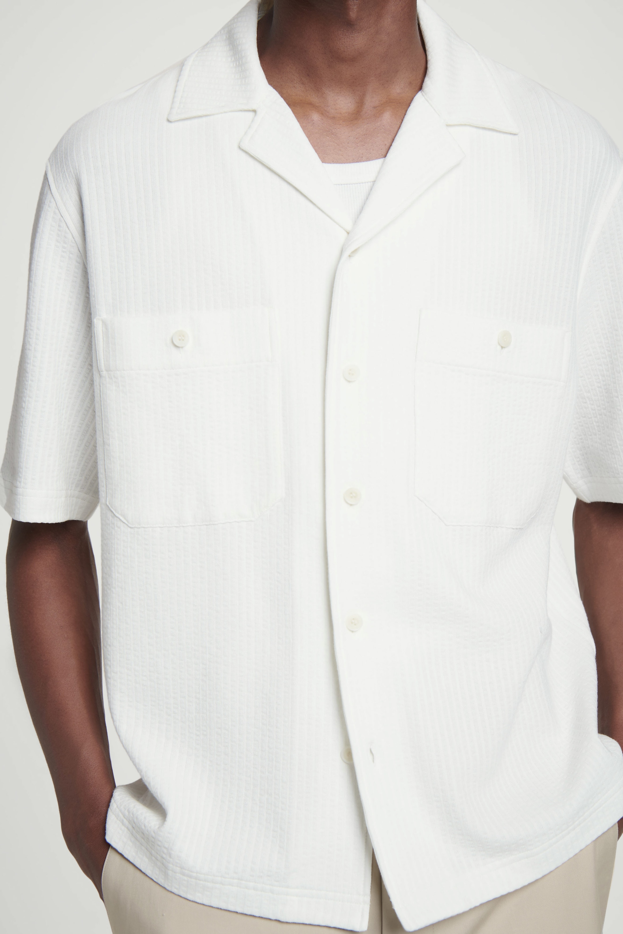 COTTON-SEERSUCKER RESORT SHIRT