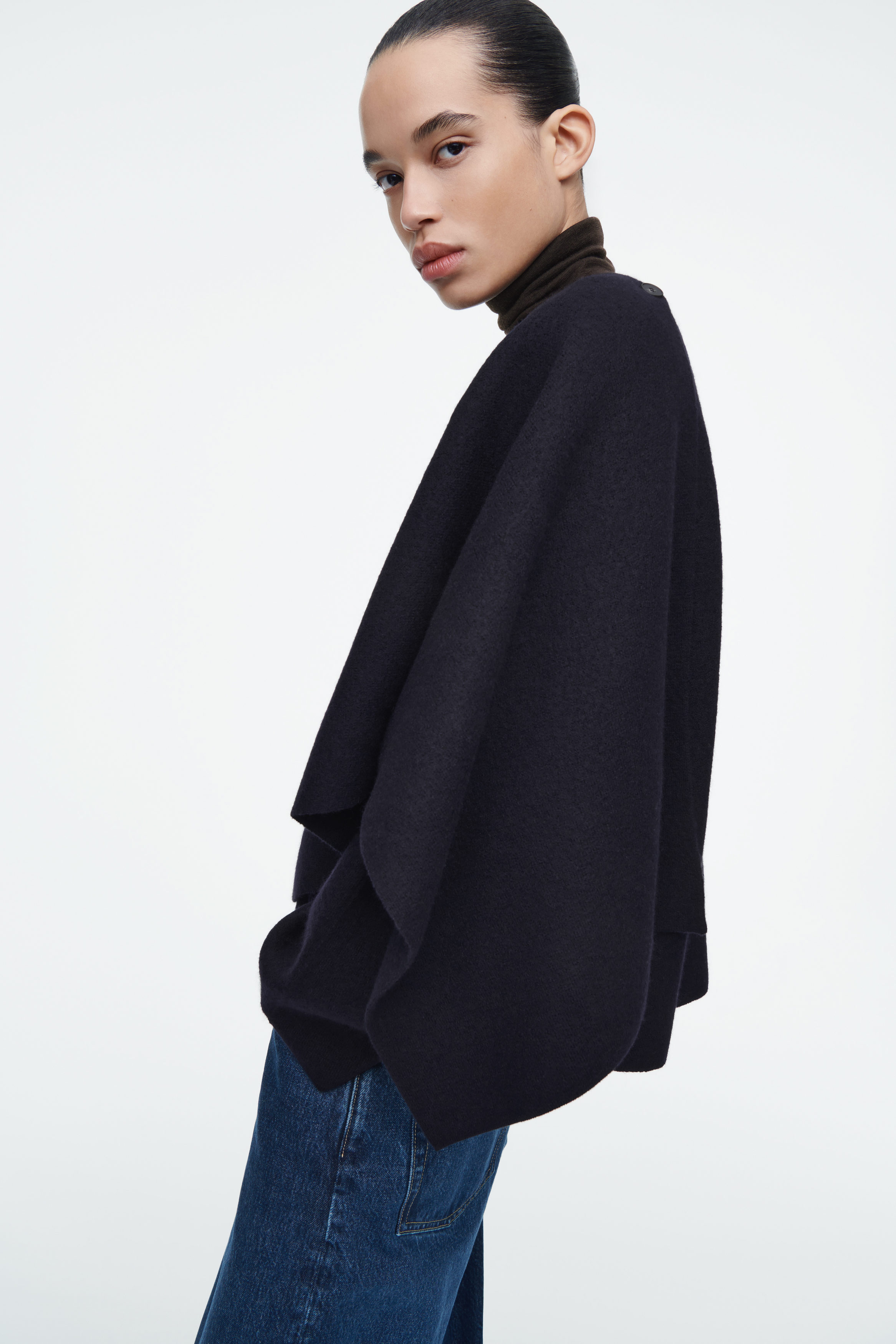 ジャケット・アウター JNBY Scarf-neck Wool-blend Cape Classic Scarf-neck Jacket – JNBY ONLINE STORE