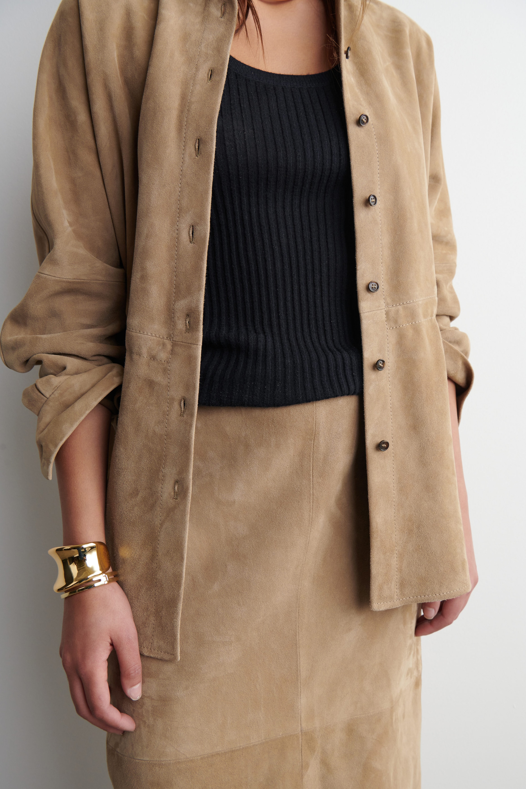 RIBBED CASHMERE-SILK TANK TOP