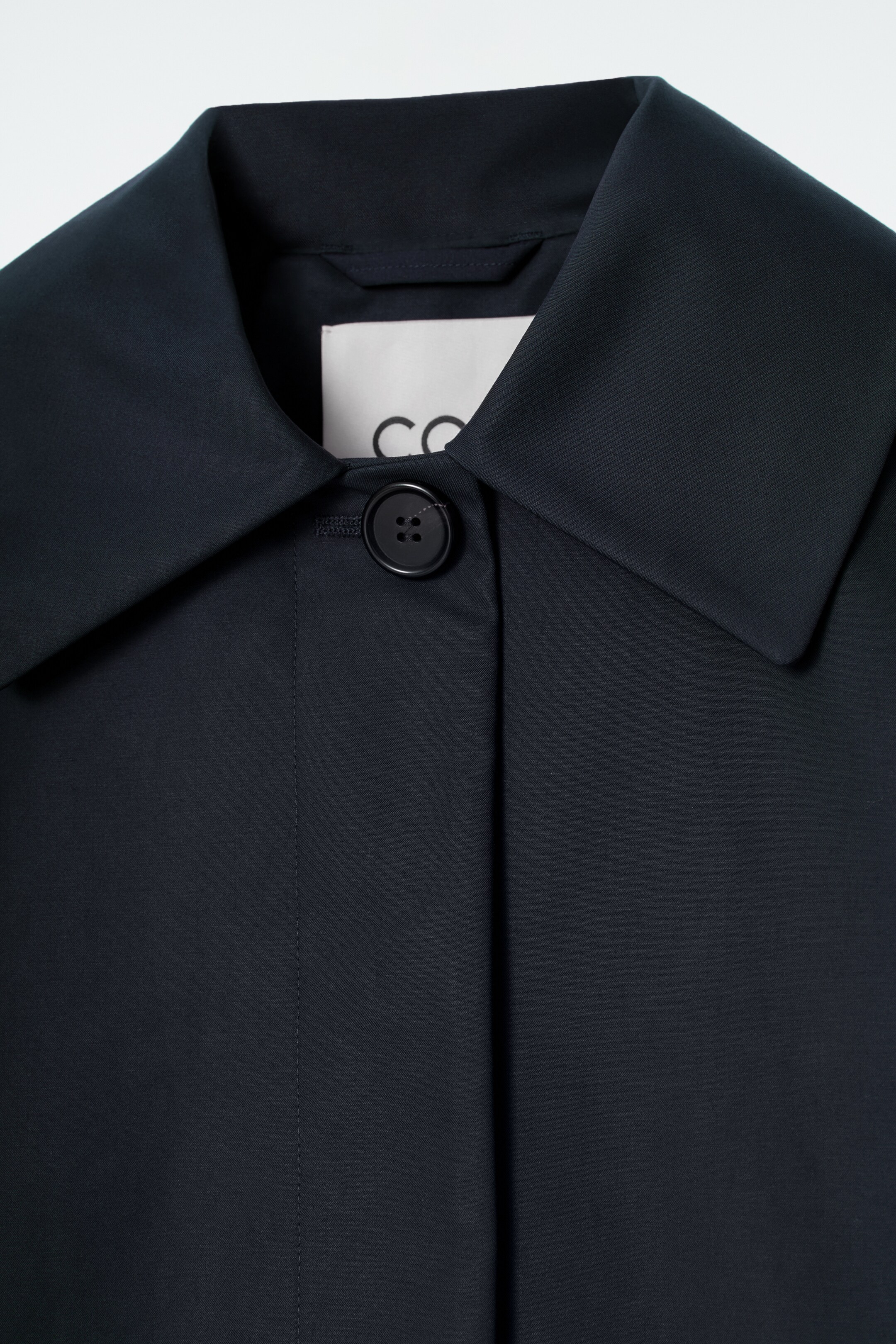 View larger image: COLLARED COTTON CAR JACKET - NAVY - Ladies | H&M GB 8