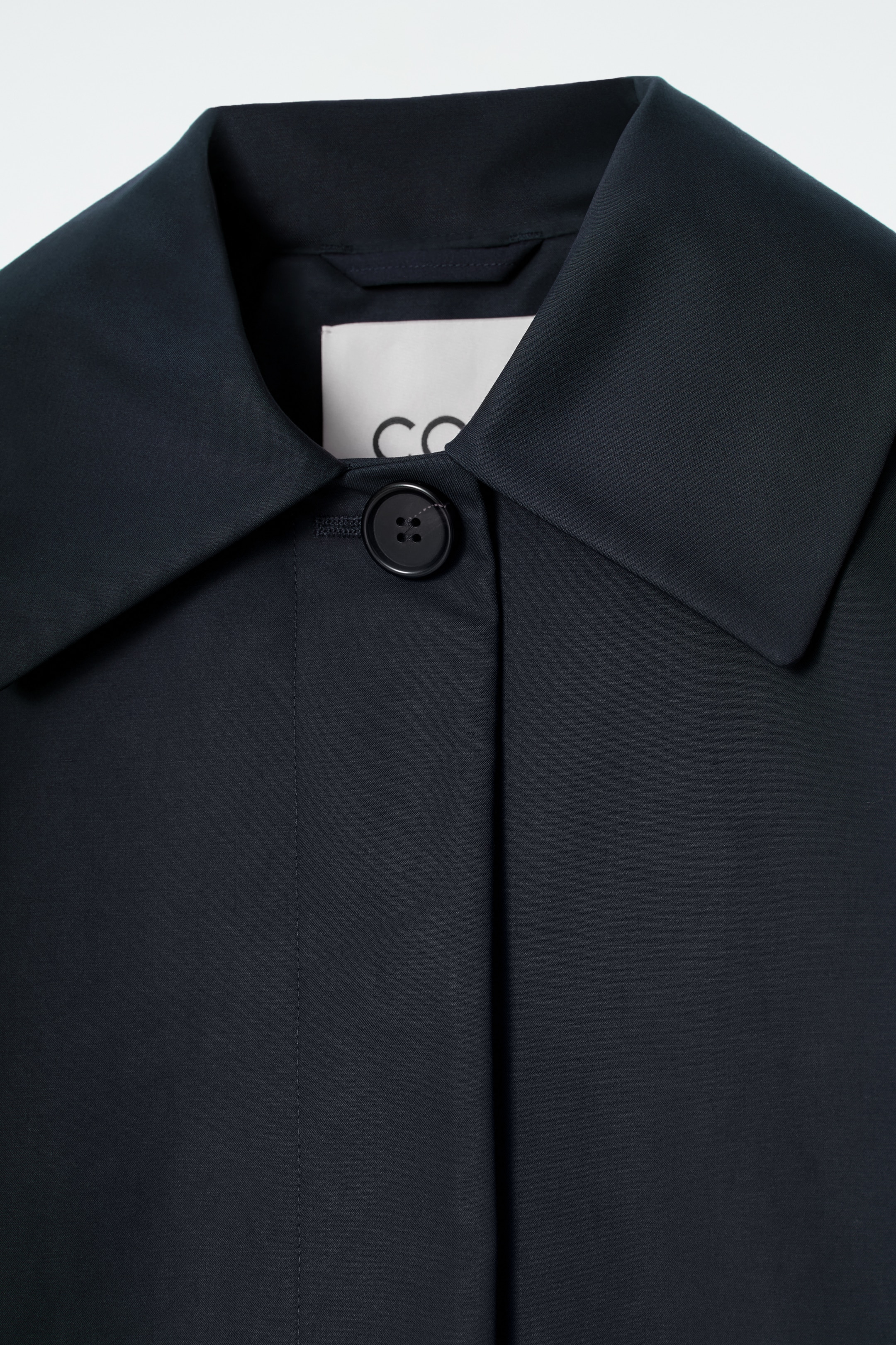 Agrandir l'image: CABAN À COL EN COTON - BLEU MARINE - FEMME | H&M FR 8