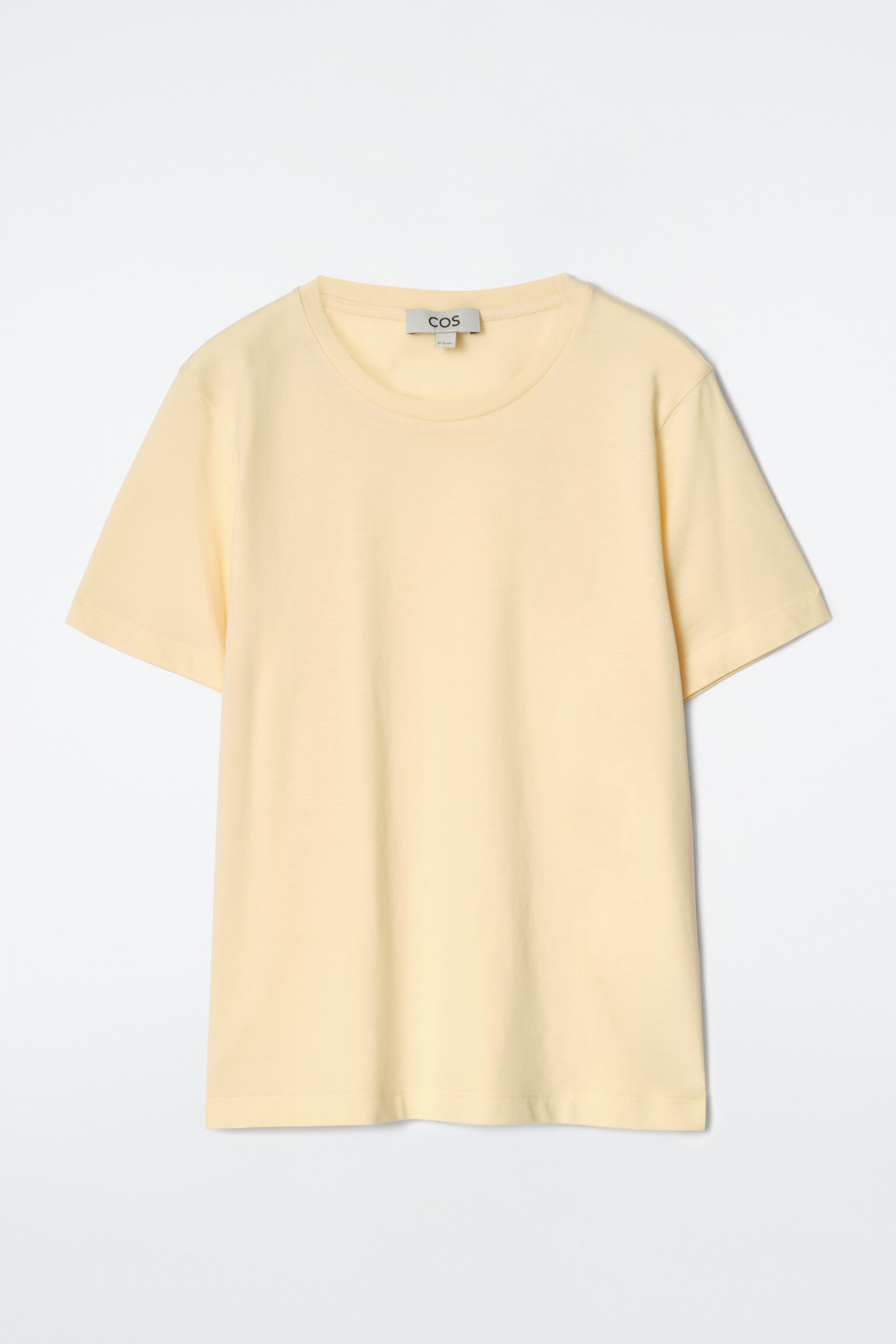 CREW-NECK COTTON T-SHIRT - LIGHT YELLOW/LIGHT-GREY MÉLANGE/NAVY/LIGHT BLUE/WHITE / STRIPED/BLACK/DARK KHAKI/WHITE/GREY MÉLANGE/DARK BROWN - 2