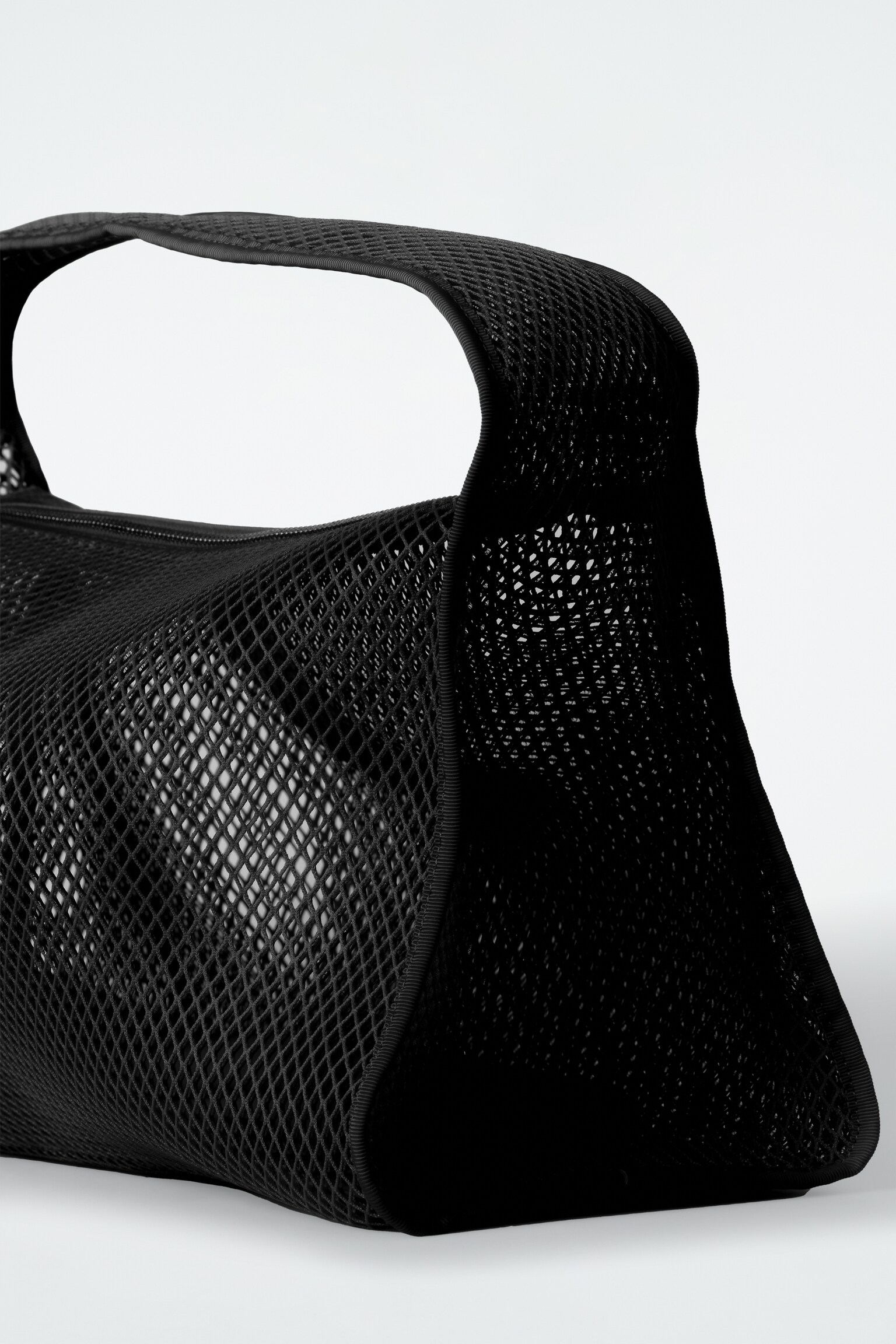 BORSA TOTE MINI IN RETE - NERO - 4