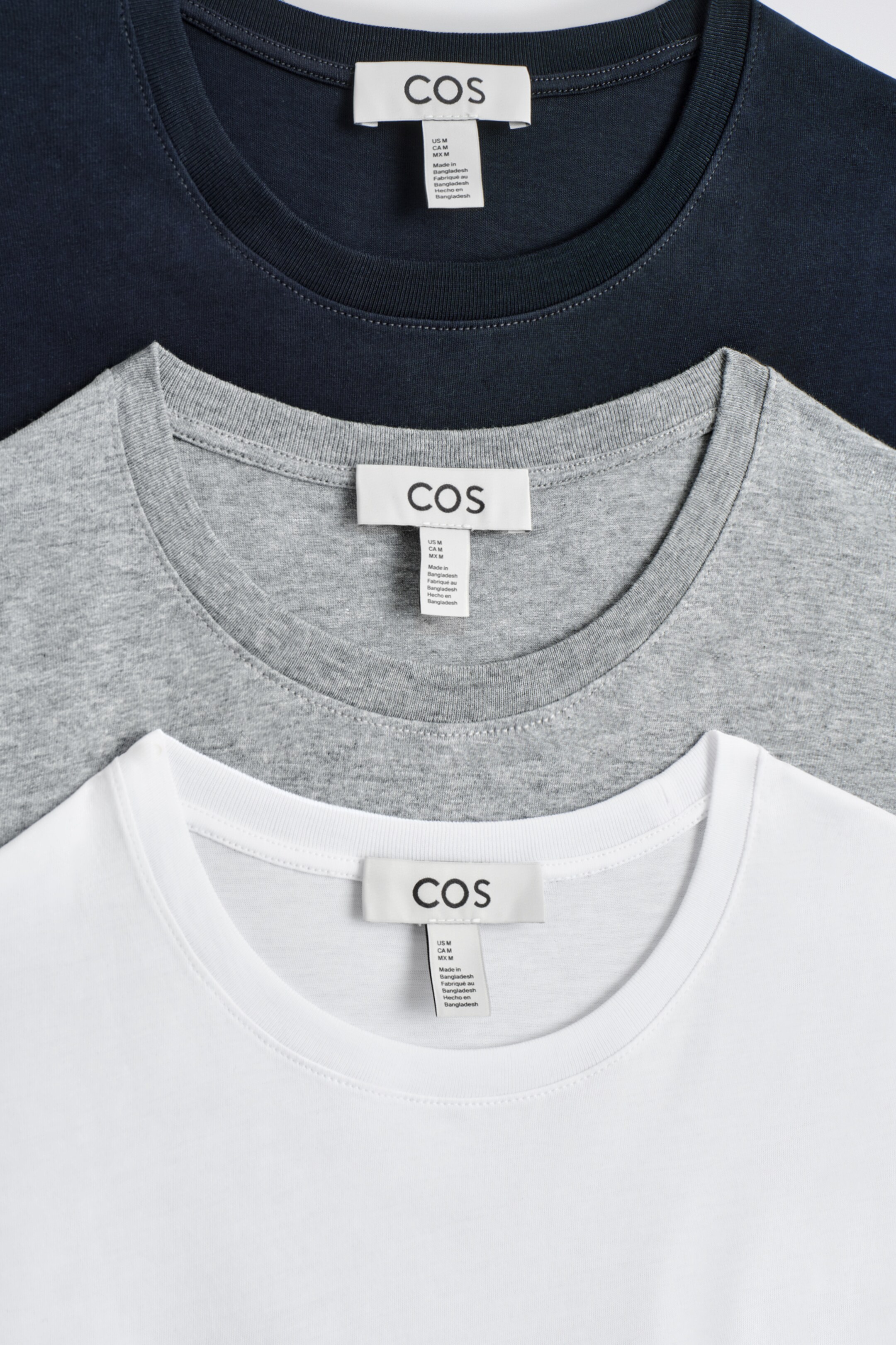 View larger image: 3-PACK COTTON CREW-NECK T-SHIRTS - NAVY / DARK RED / GREEN - Men | H&M GB 8