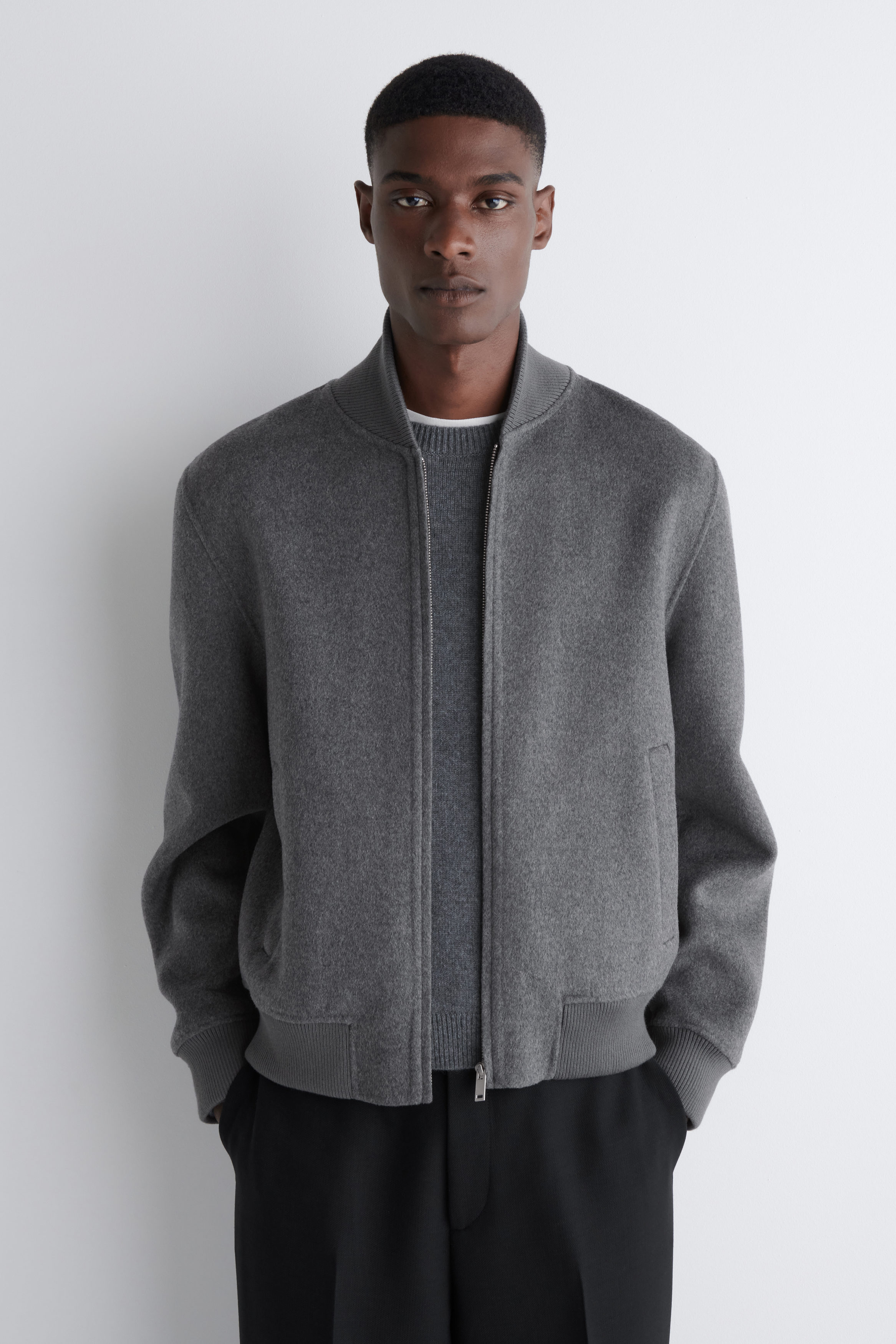 ジャケット・アウター <COS> BLACK / GREY JACKET ジャケット・アウター <COS> BLACK / GREY JACKET COS | Black