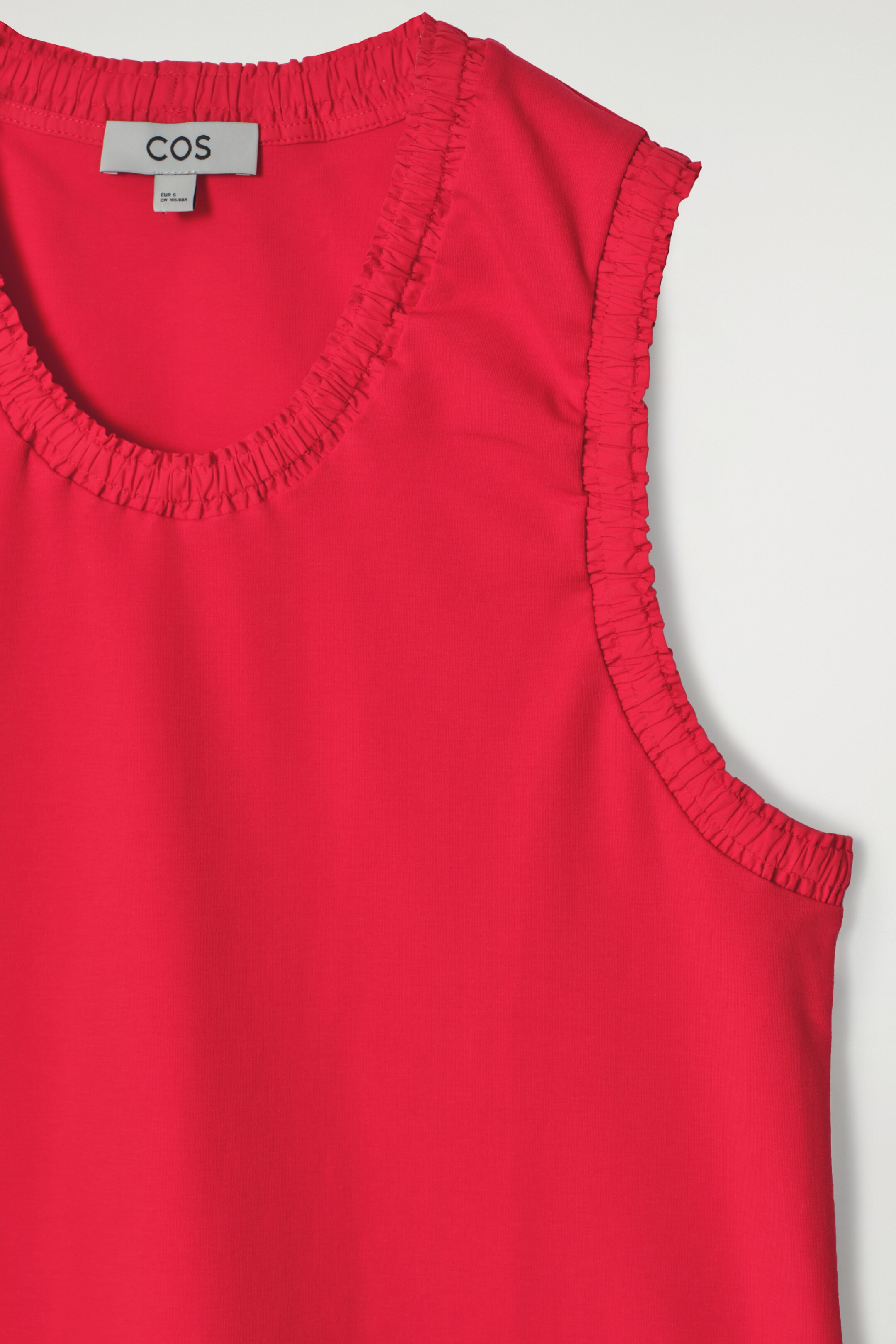 Zobrazit větší obrázek: NABÍRANÉ BAVLNĚNÉ TÍLKO - ČERVENÁ - ŽENY | H&M CZ 6