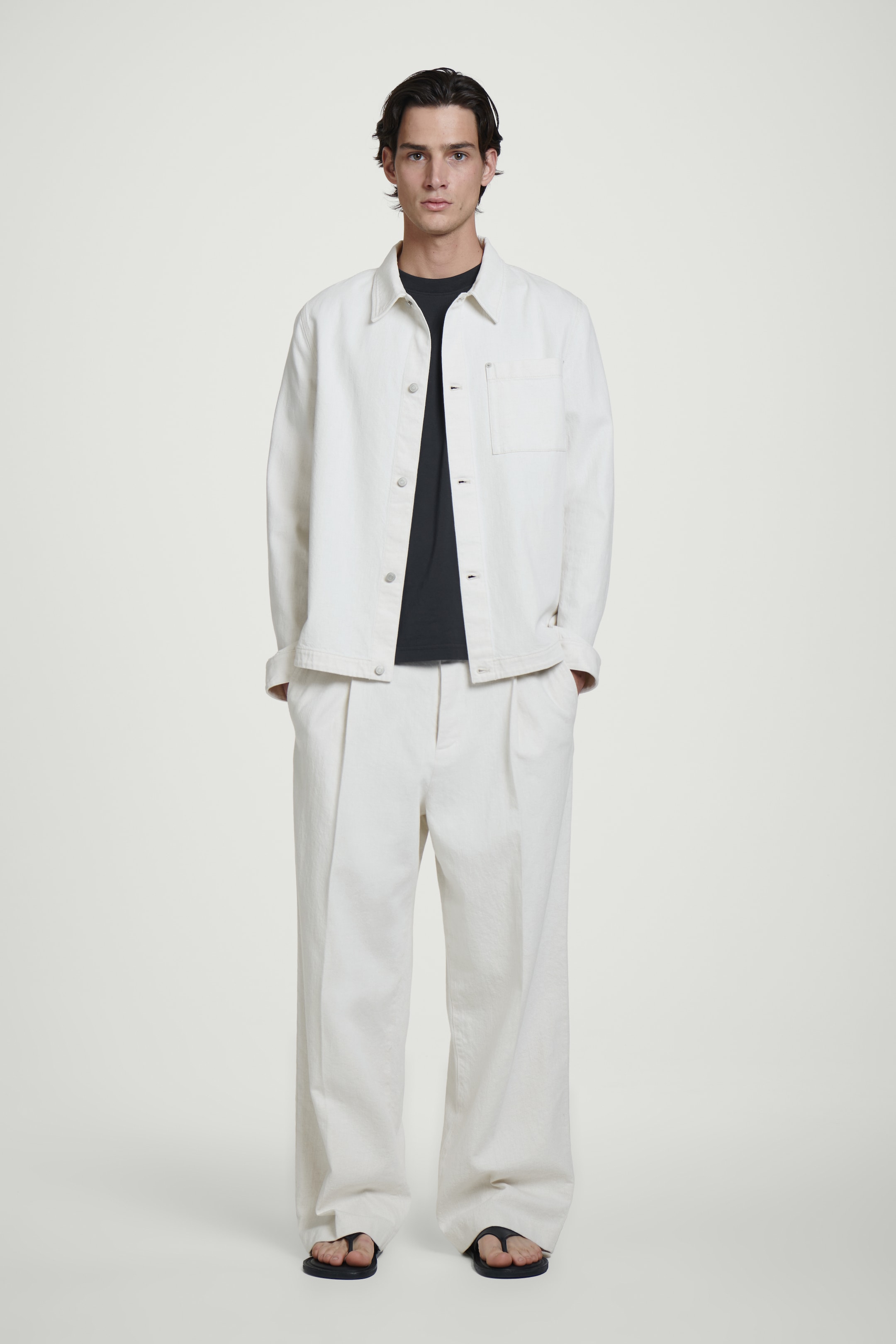 Grösseres Bild ansehen: LOCKERES LEICHTES BAUMWOLL-T-SHIRT - NAVYBLAU - HERREN | H&M CH 2