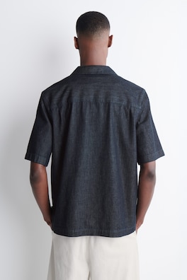 DENIM POPOVER SHIRT — INDIGO 3