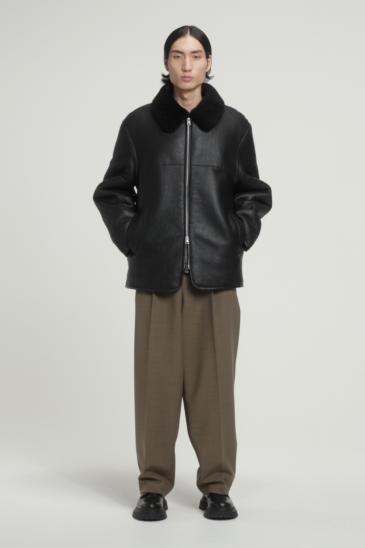 [LOW CLASSIC] / ☆ 24FW SHEARLING BLOUSON / BLACK LOW CLASSIC] / ☆ 24FW SHEARLING BLOUSON / BLACK