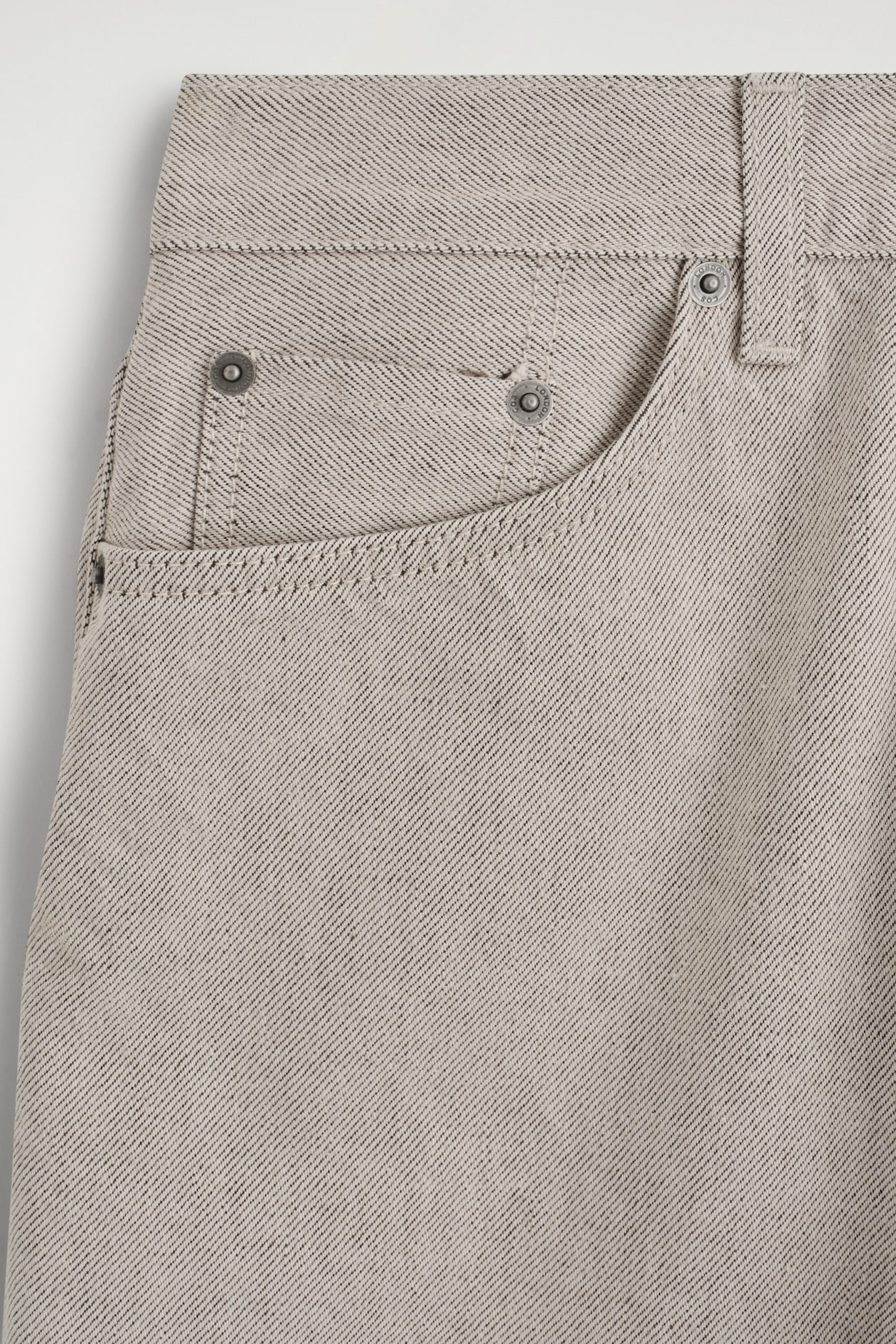 FACADE STRAIGHT-LEG JEANS — TAUPE