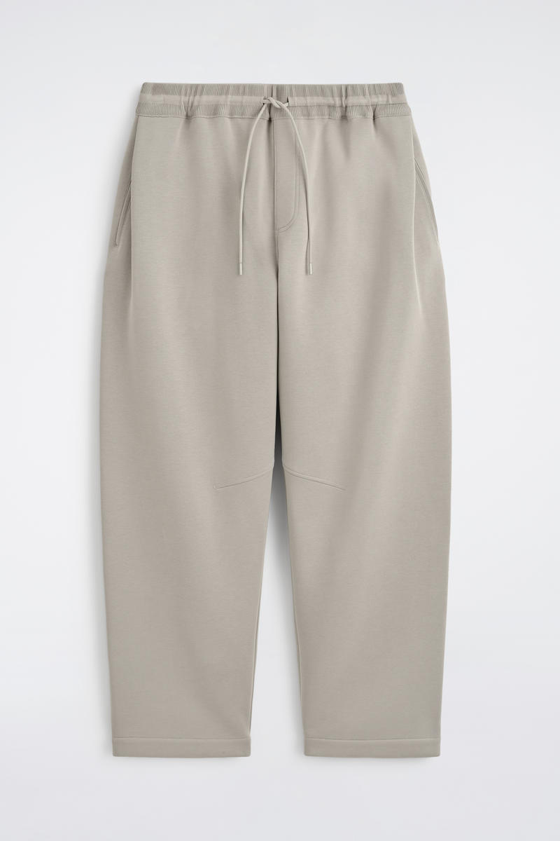 Cotton-Piqué Oversized Barrel-Leg Joggers Cotton-Piqué Oversized Barrel-Leg Joggers