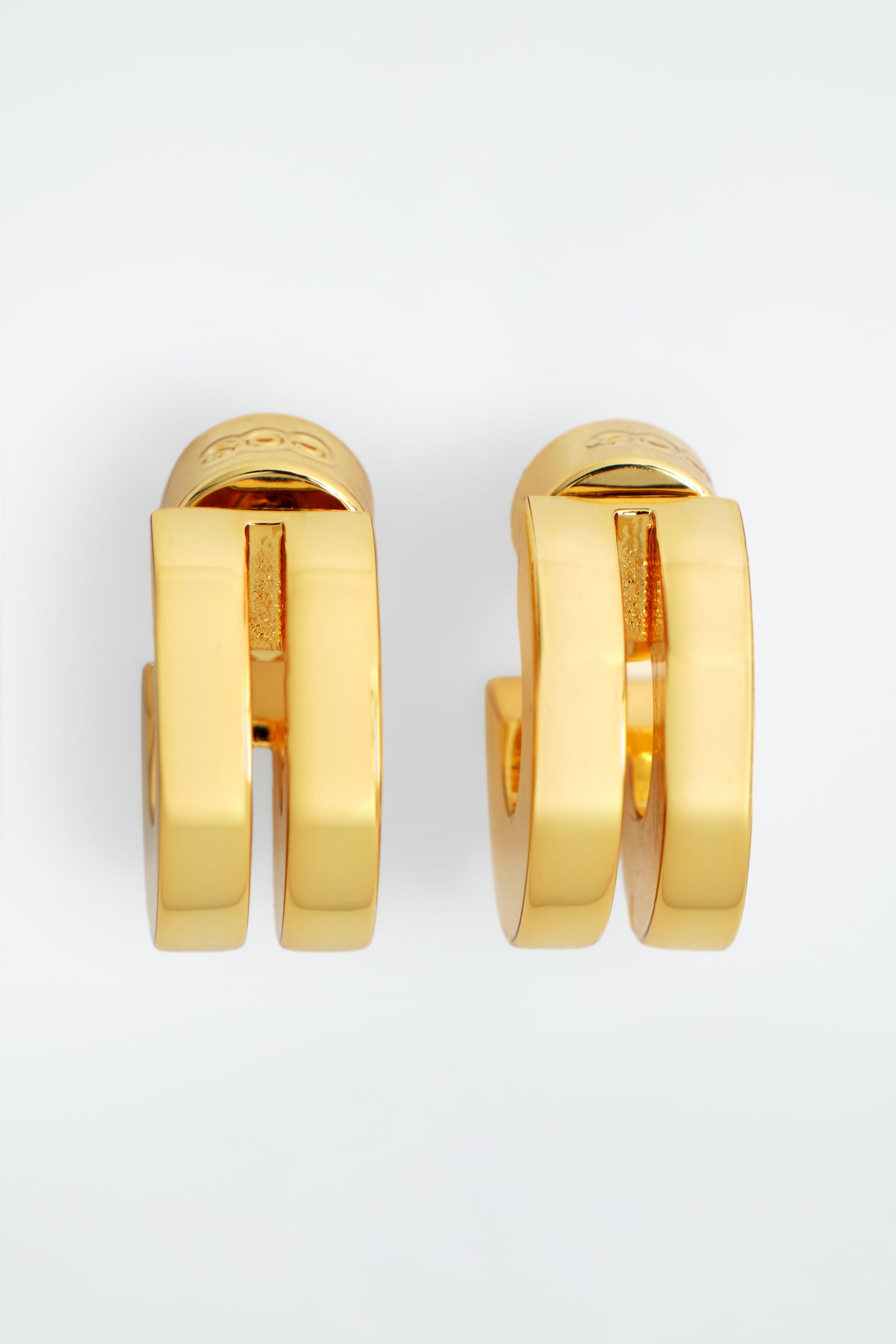 ORECCHINI MINI A DOPPIO CERCHIO - ORO - 4