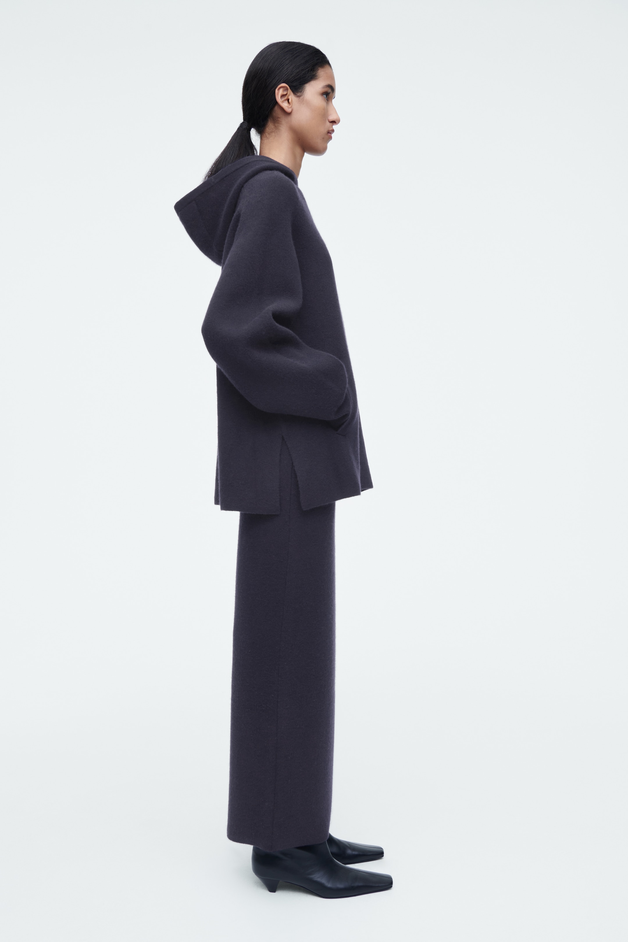 Ingrandisci l'immagine: DOUBLE-FACED WOOL MAXI SKIRT - NAVY - DONNA | H&M CH 4