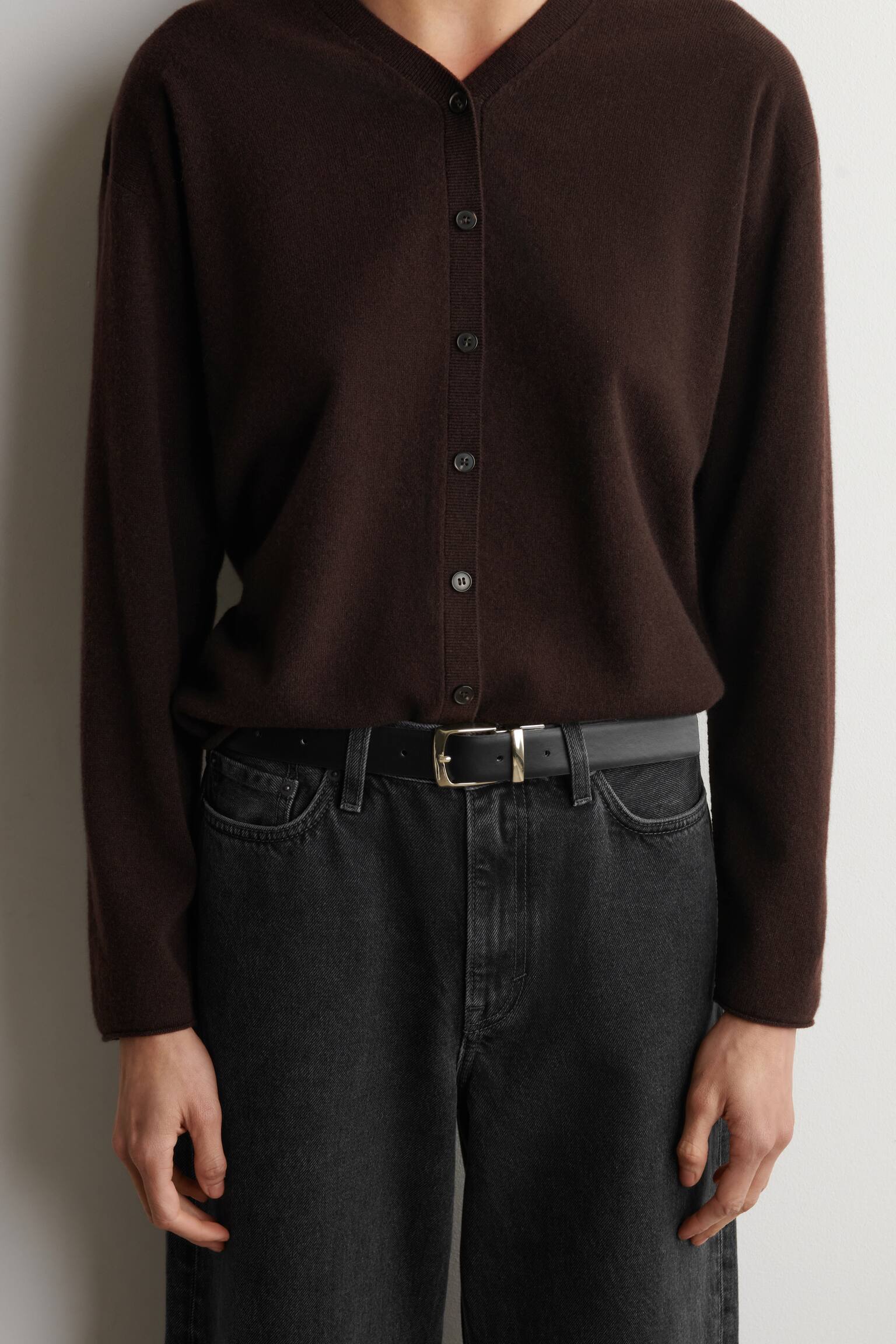 CINTURÓN REVERSIBLE DE PIEL - SERPIENTE / NEGRO/COCODRILO MARRÓN / NEGRO - 5