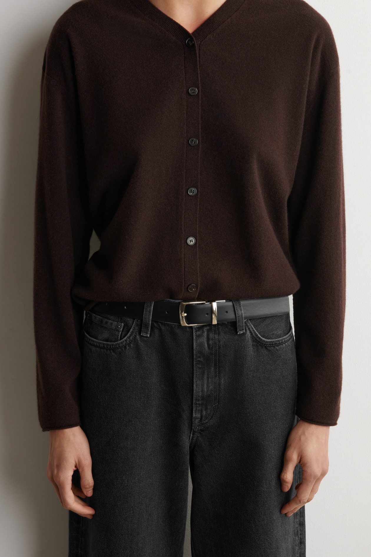 REVERSIBLE LEATHER BELT — SNAKESKIN EFFECT / BLACK