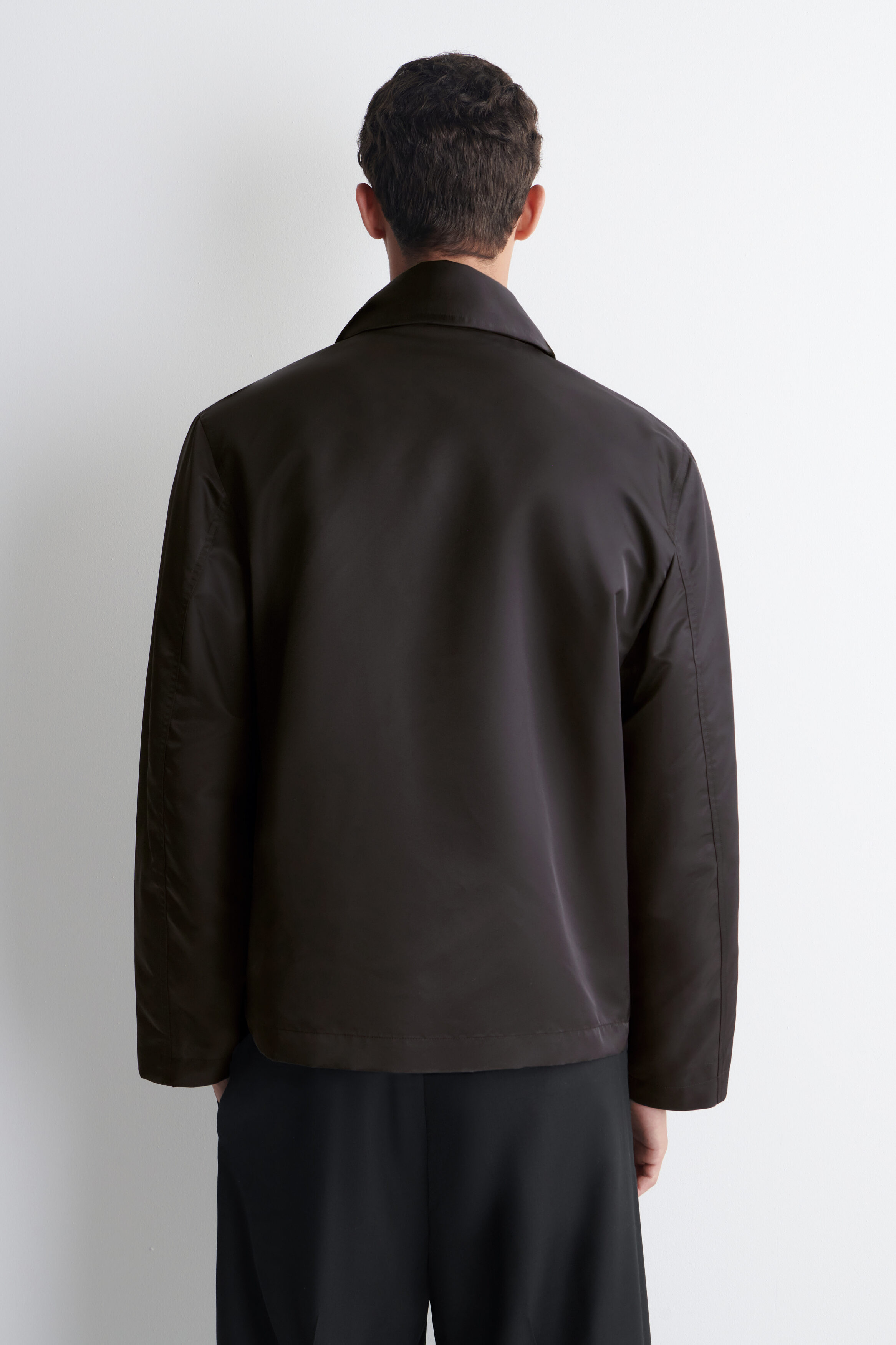 TECHNICAL NYLON SHORT TRENCH JACKET - thumbnail 4