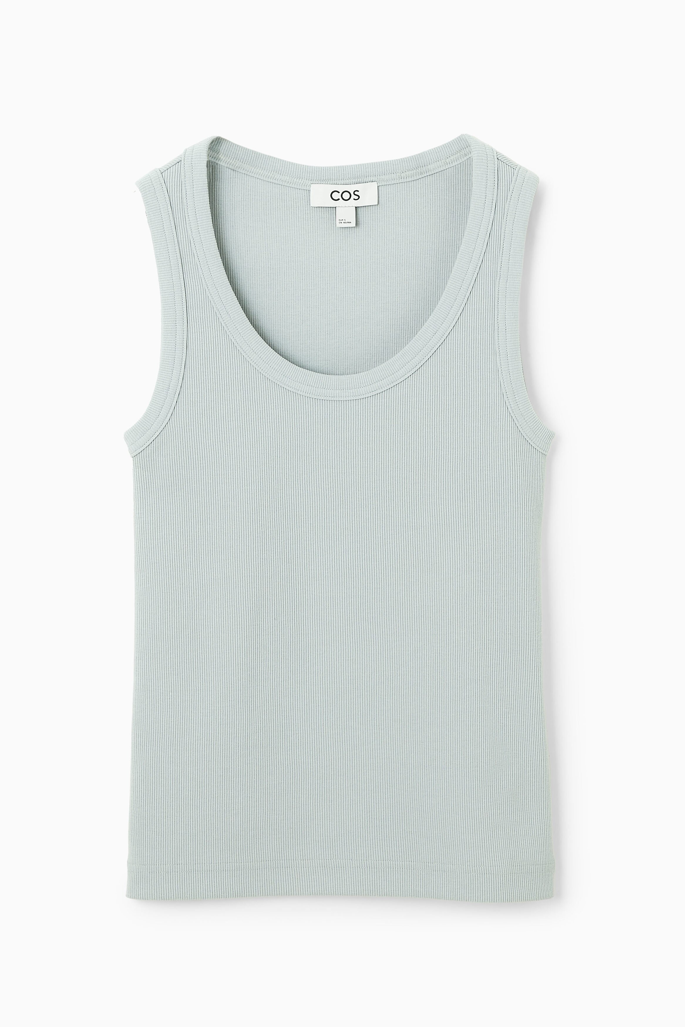 薬学生トレーニーさくら Scoop neck ribbed tank top 薬学生トレーニーさくら Scoop neck ribbed tank top 薬学生