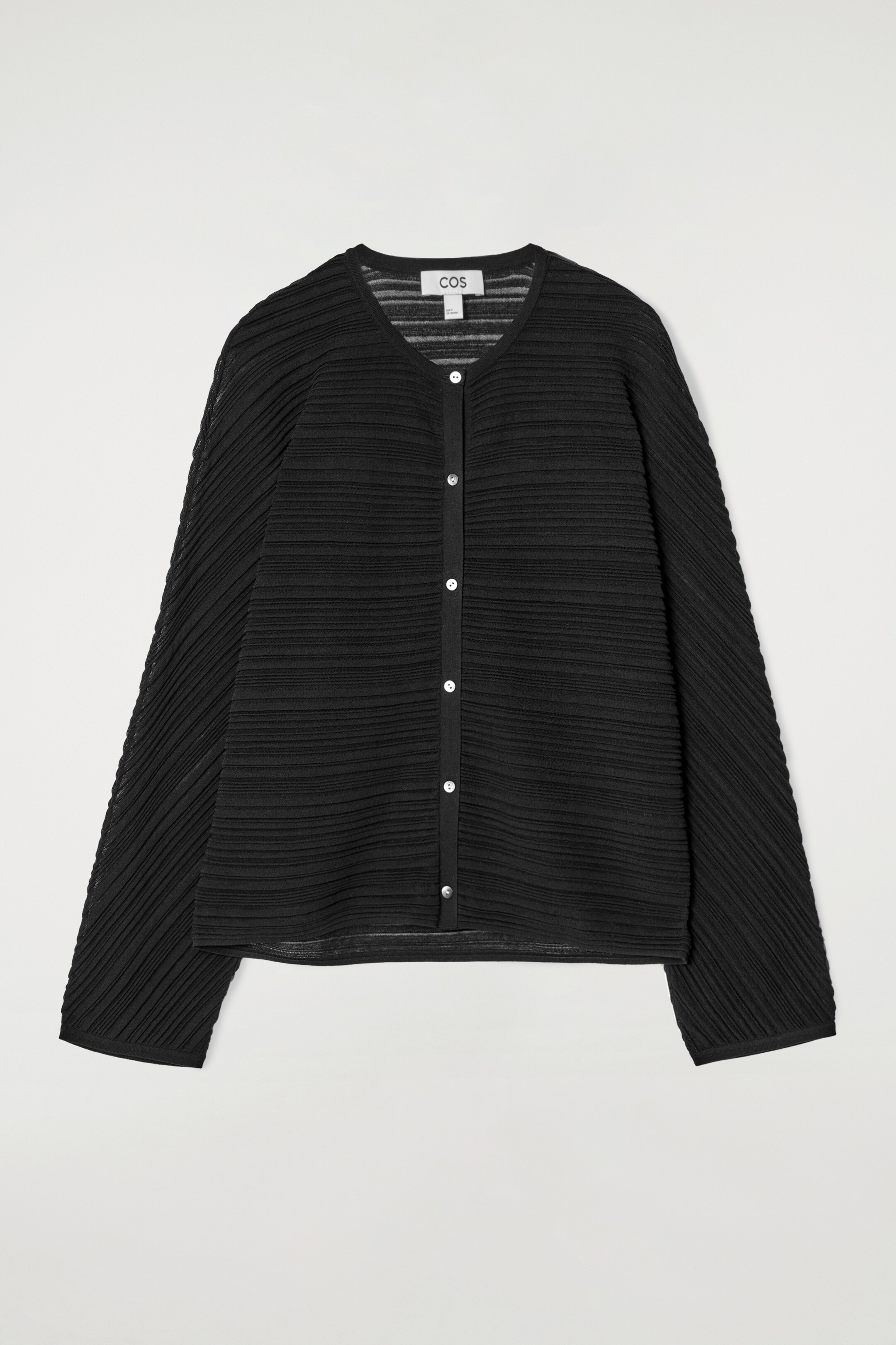 Größeres Bild ansehen: PLISSIERTE STRICKJACKE - SCHWARZ - Ladies | H&M DE 6
