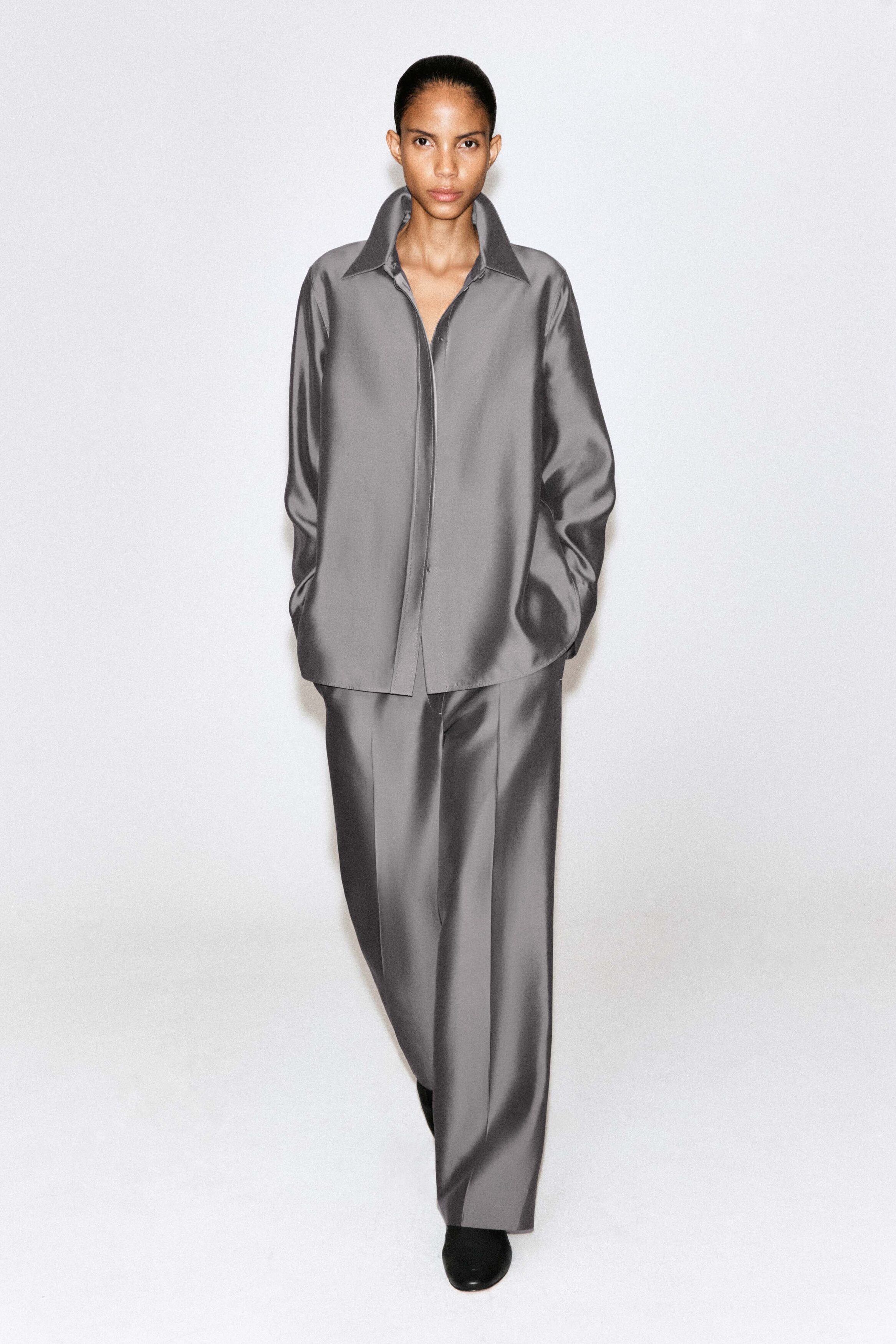 TAILORED SILK SHIRT - thumbnail 9