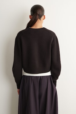 MERINO WOOL SWEATER — BROWN 4