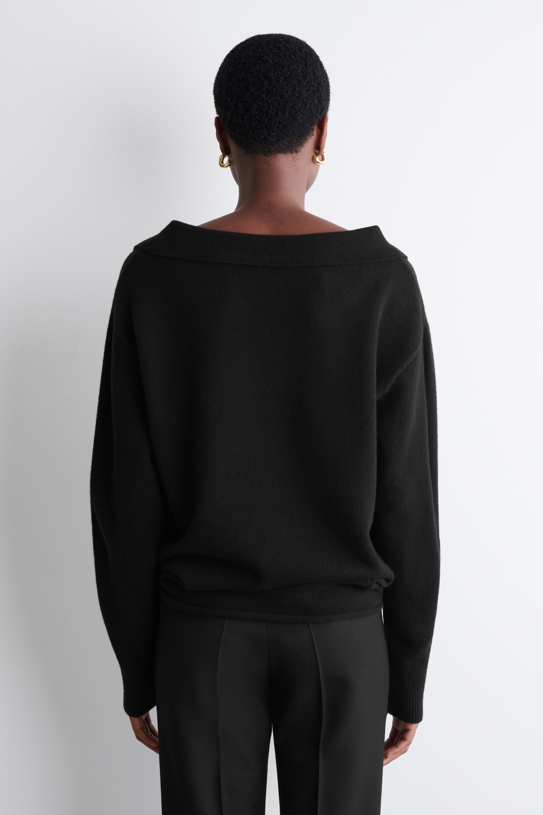 Grotere afbeelding bekijken: Merinowollen polotrui - ZWART - DAMES | H&M BE 4