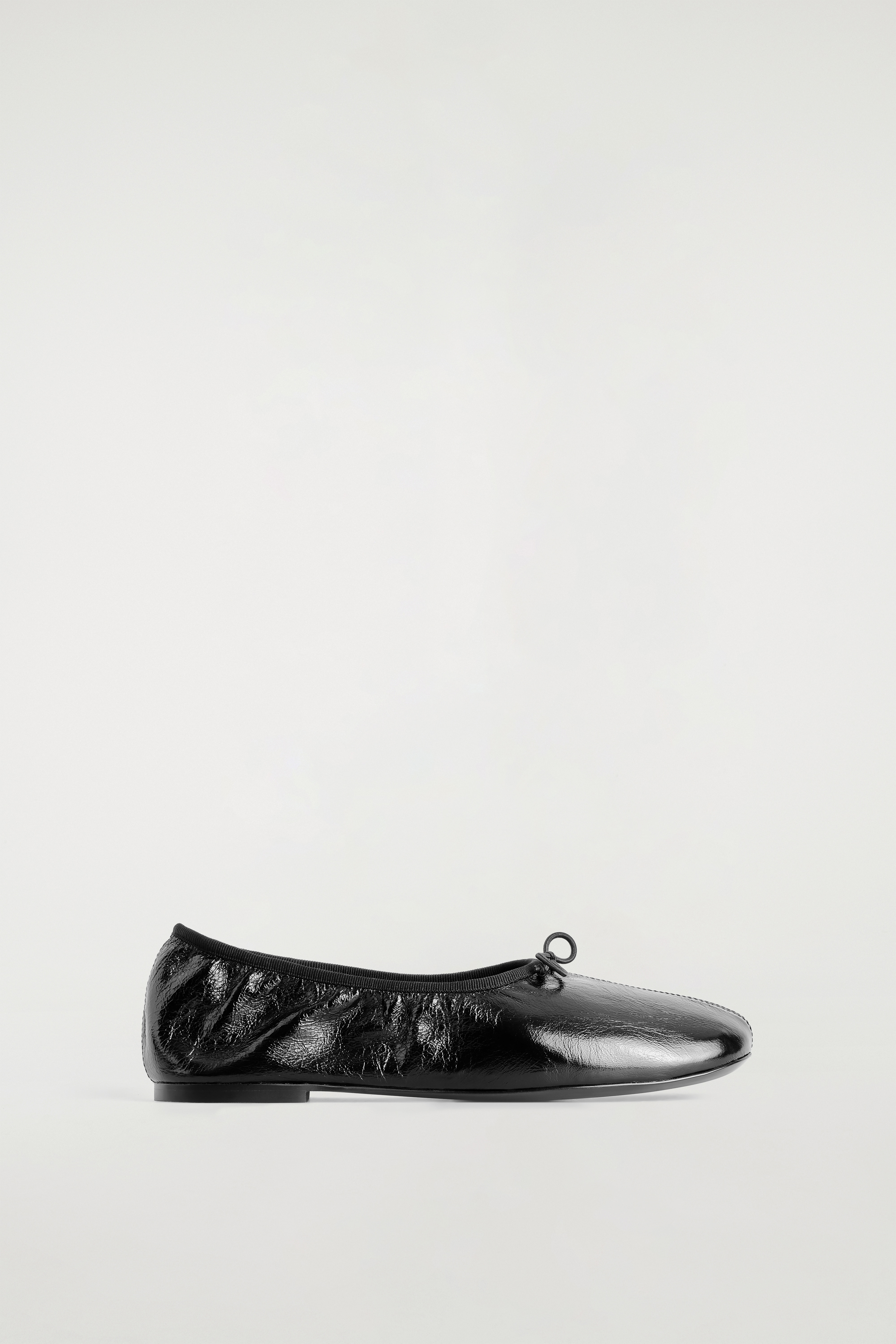 BALLERINES PLATES CUIR - NOIR/BLANC/ROUGE