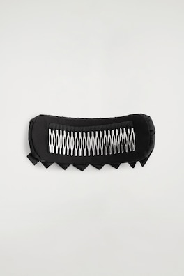 WOVEN GROSGRAIN HEADBAND — CARBON 2