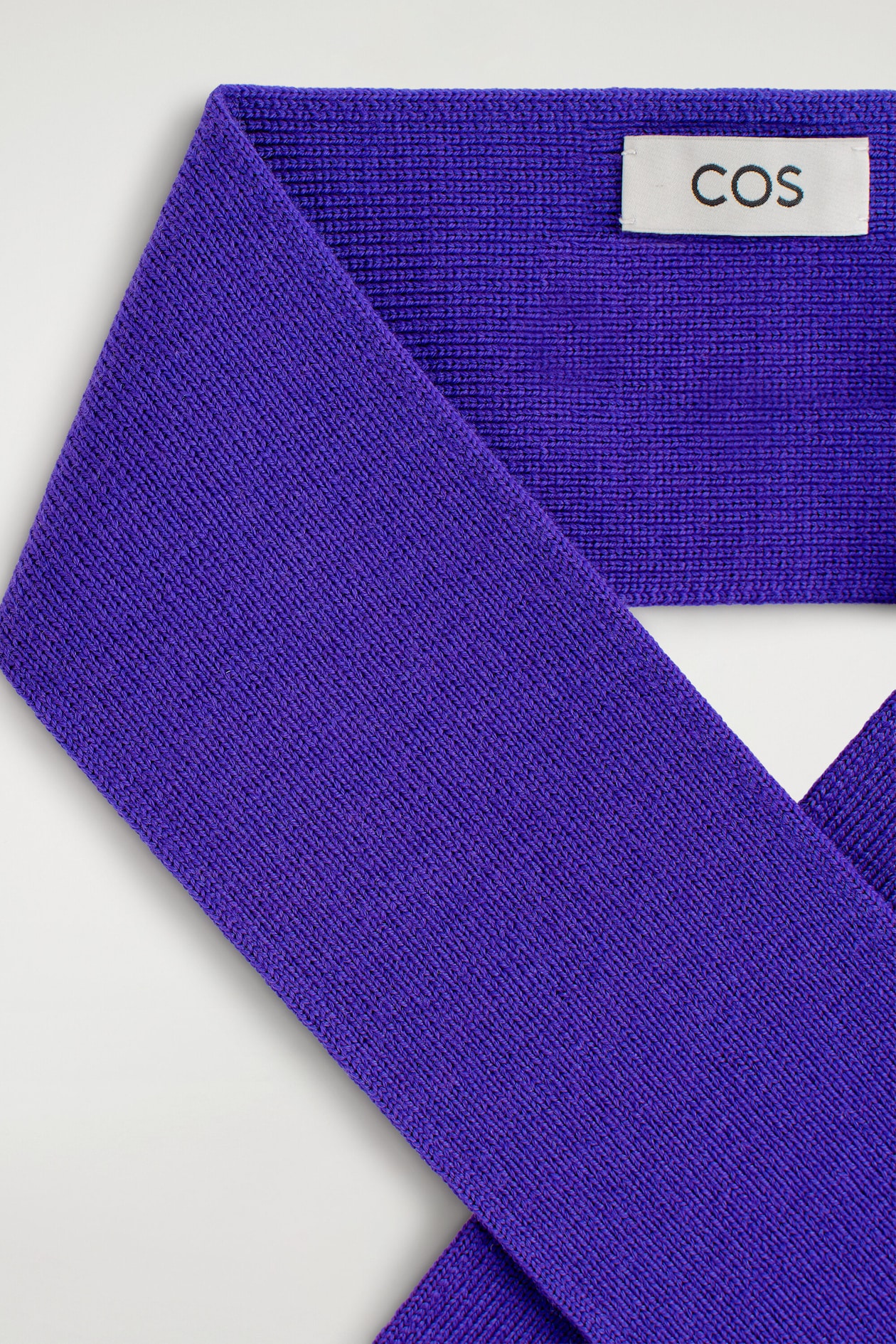 MERINO WOOL NECK SCARF — PURPLE