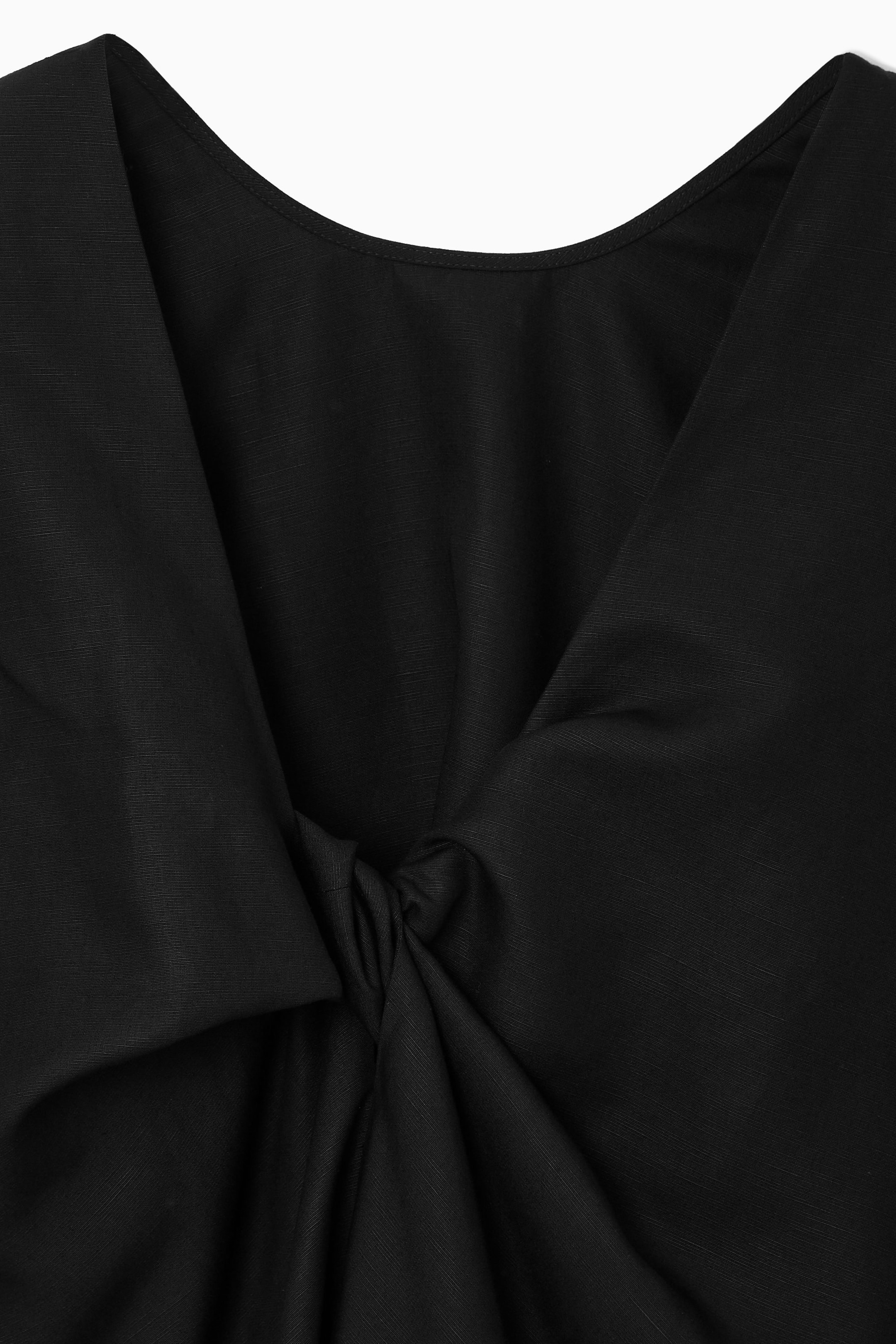 TWIST-DETAIL MINI DRESS
