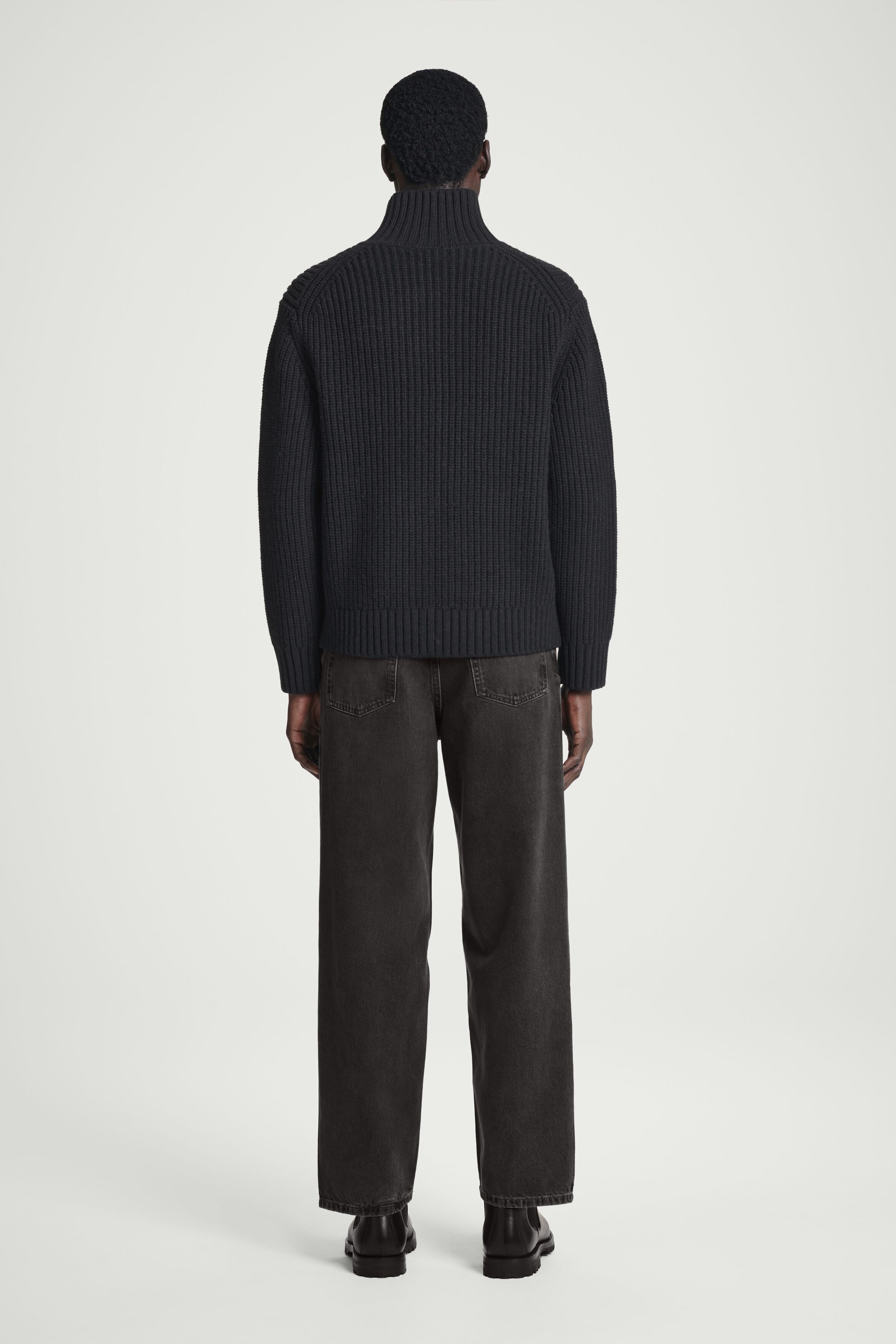 COS コート　ファンネルネックウールコート FUNNEL-NECK WOOL HOODED JACKET ファンネルネックウールフード