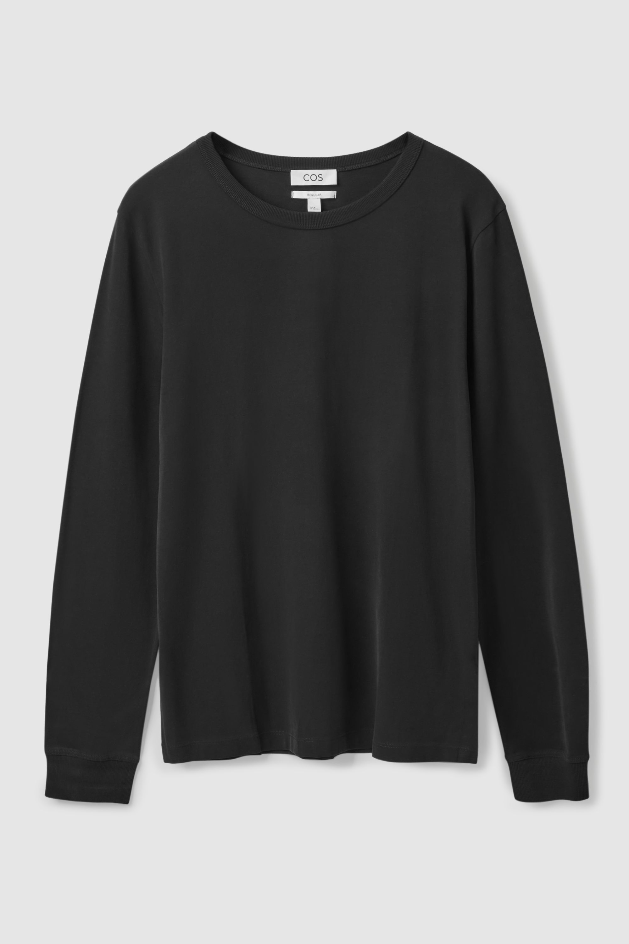 トップス plllllleeeasse Long sleeve T shirt BLACK LONG SLEEVE T-SHIRT - BLACK | COS
