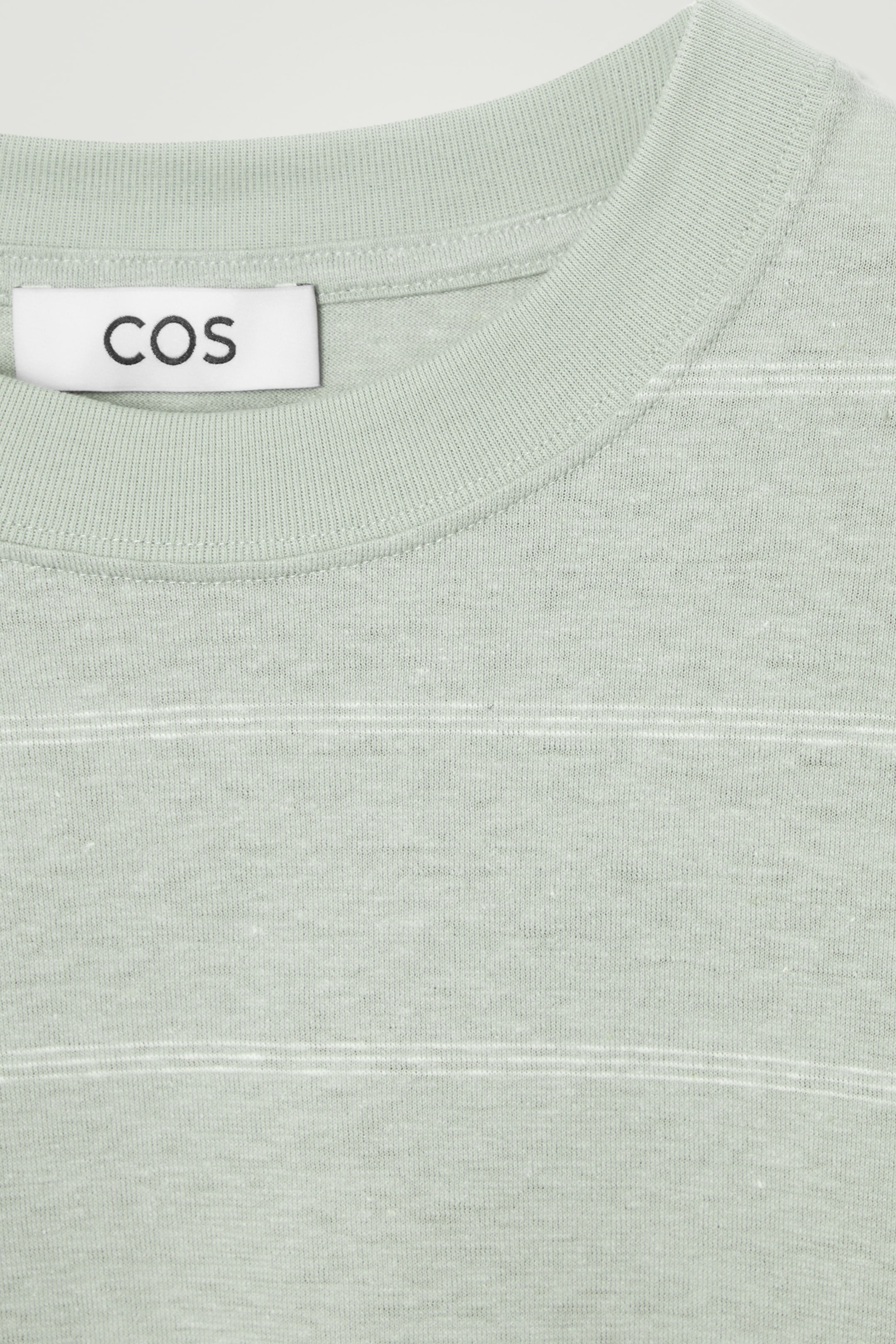 View larger image: RELAXED STRIPED HEMP-JERSEY T-SHIRT - LIGHT TURQUOISE / STRIPED - Men | H&M GB 2