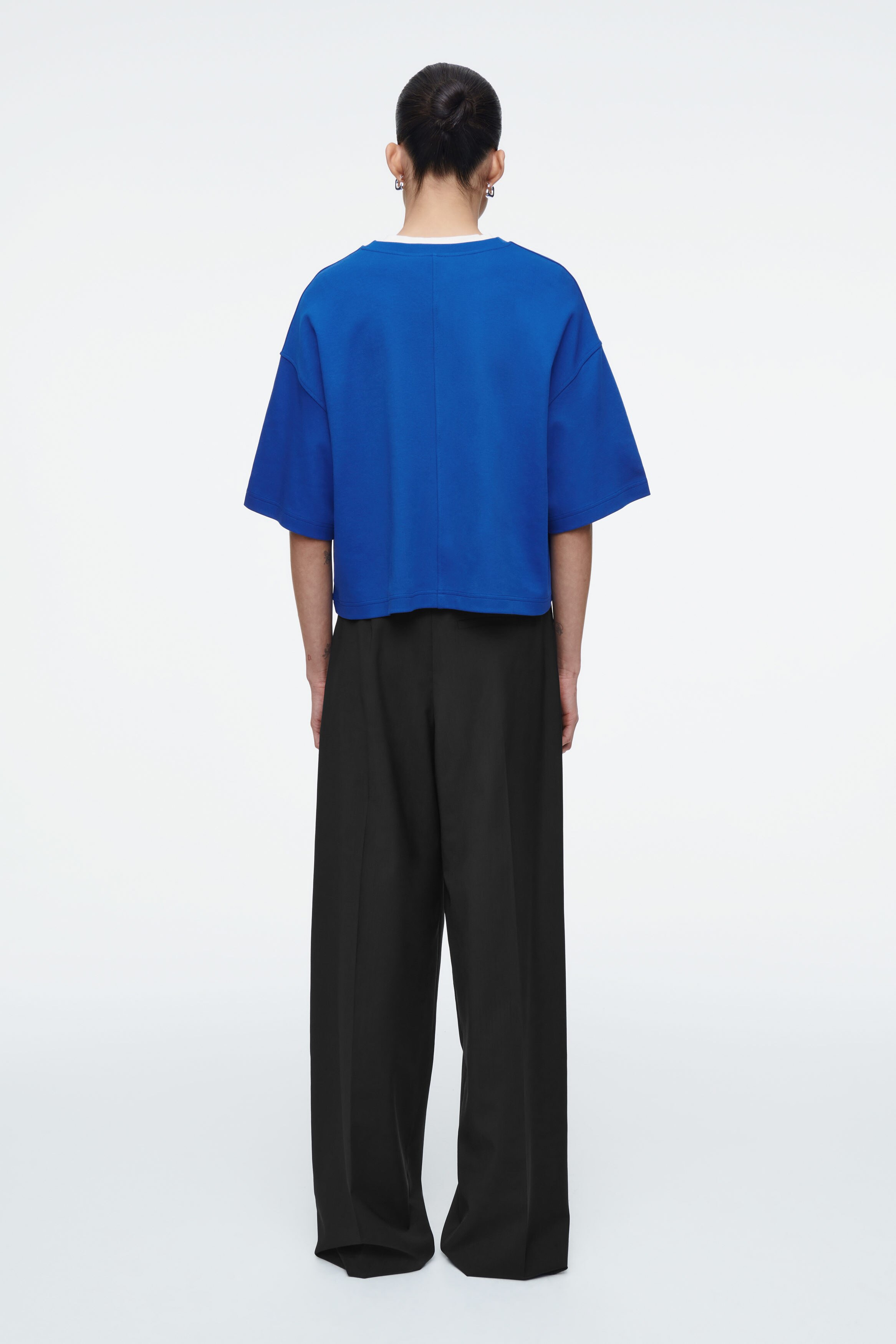 OVERSIZED BOXY T-SHIRT - COBALT | COS
