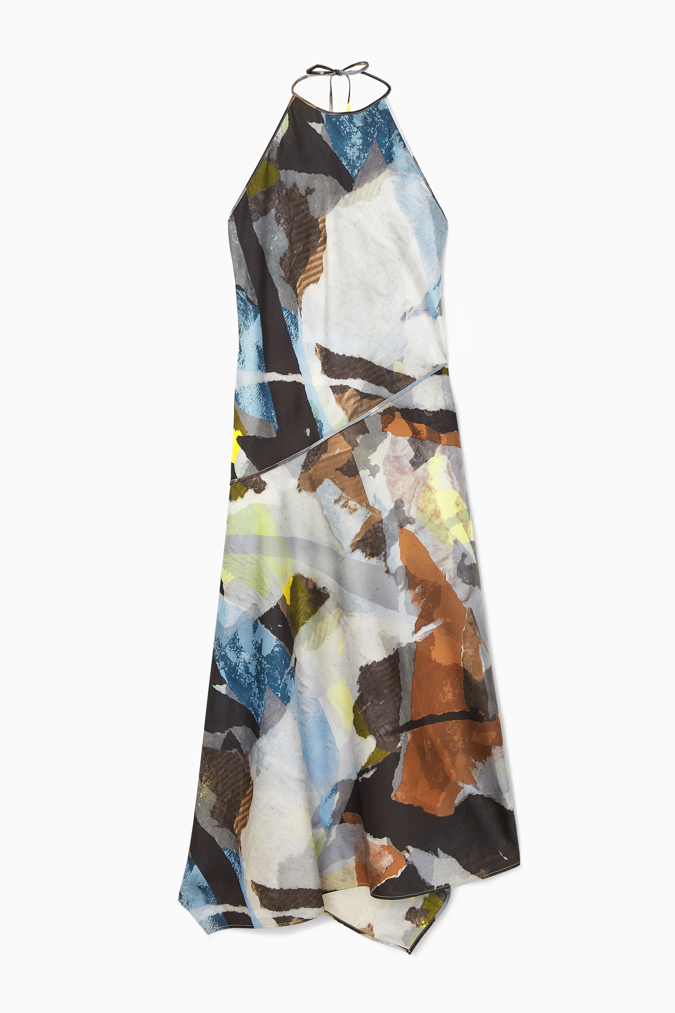 View larger image: PRINTED ASYMMETRIC MIDI DRESS - LIGHT BLUE - Ladies | H&M GB 1