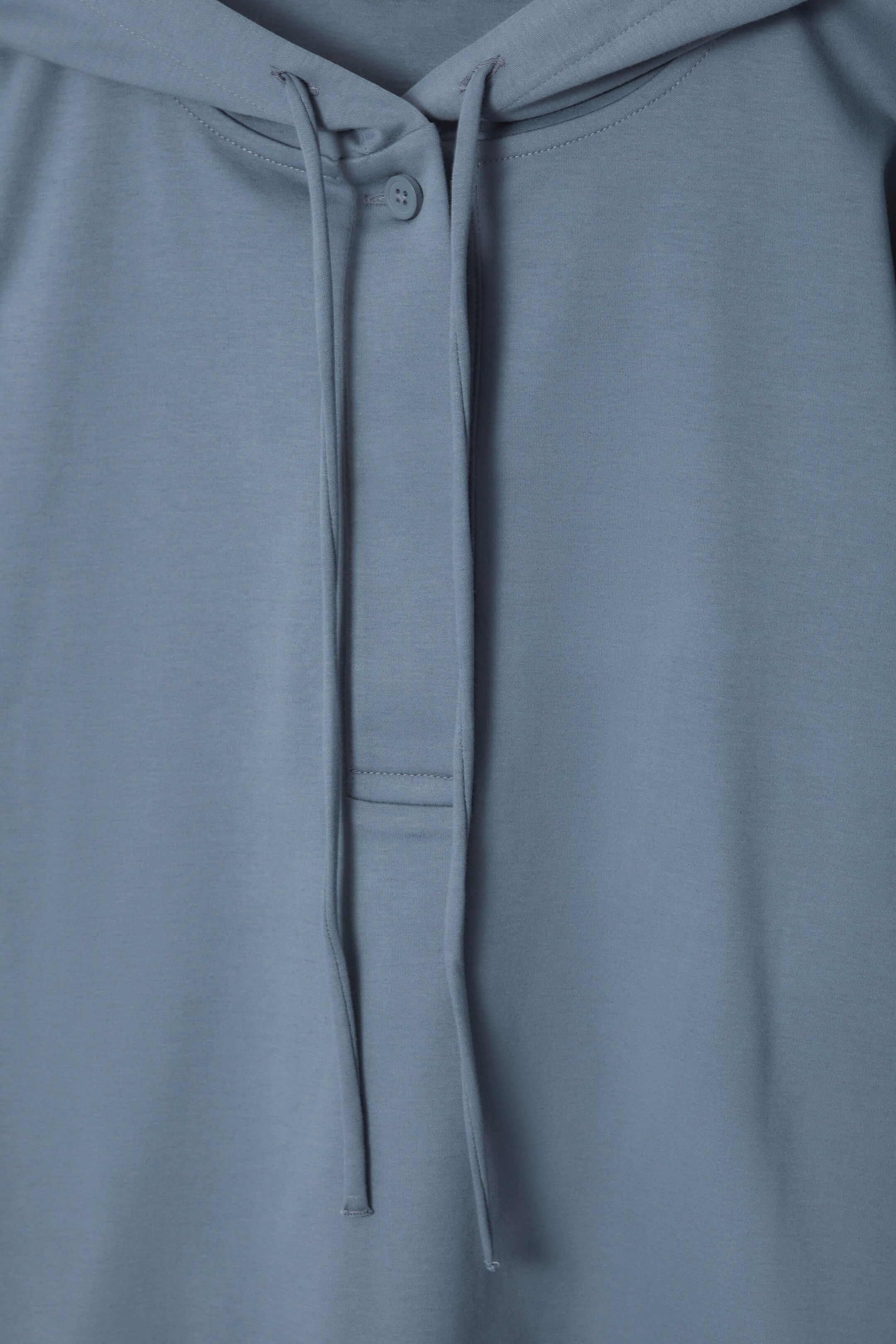 View larger image: BUTTONED LIGHTWEIGHT JERSEY HOODIE - BLUE - Ladies | H&M GB 2