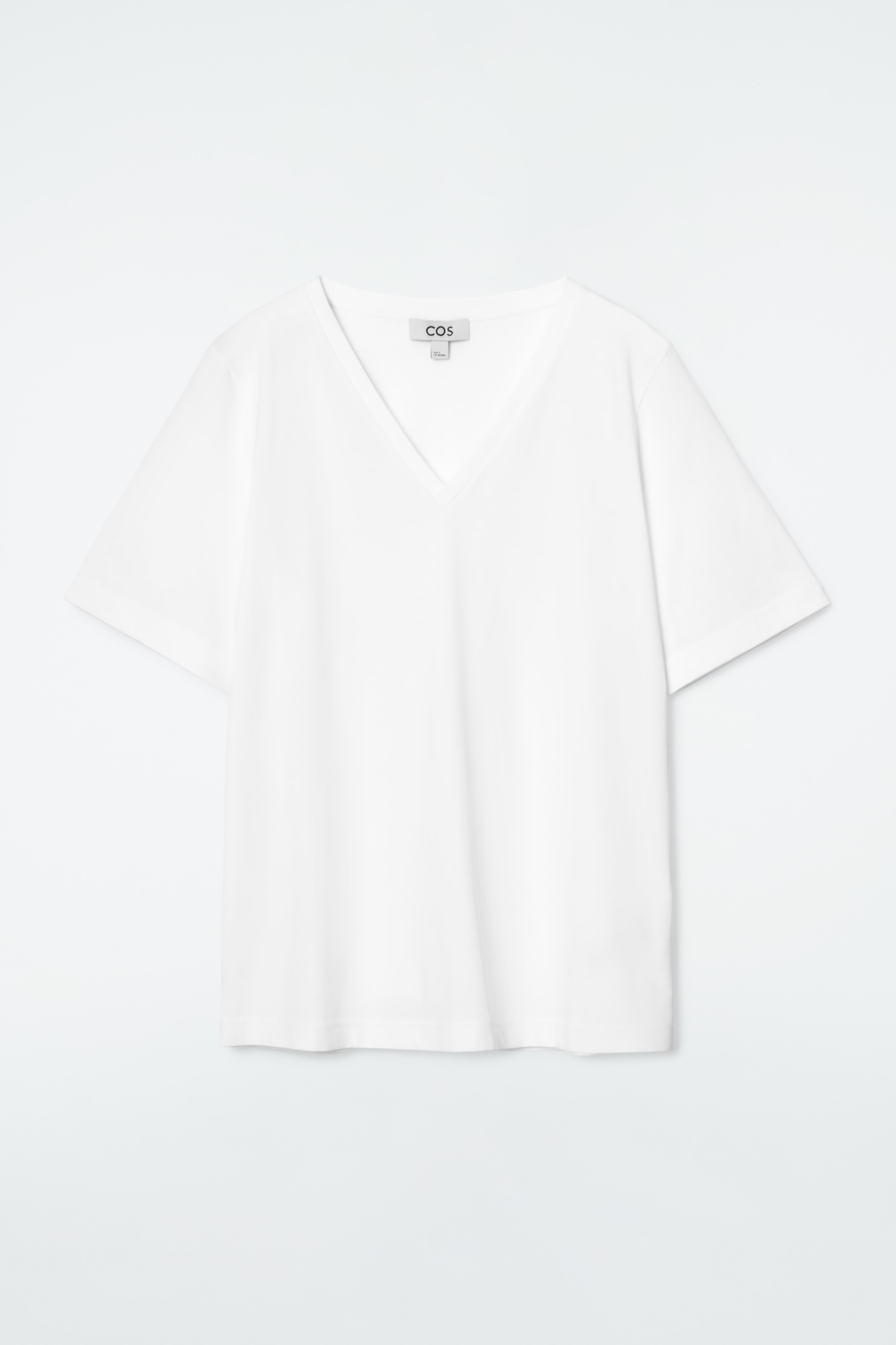 TRICOU 24/7 CU DECOLTEU ÎN V - ALB/Negru / Alb / Dungat/NEGRU/LIGHT BLUE