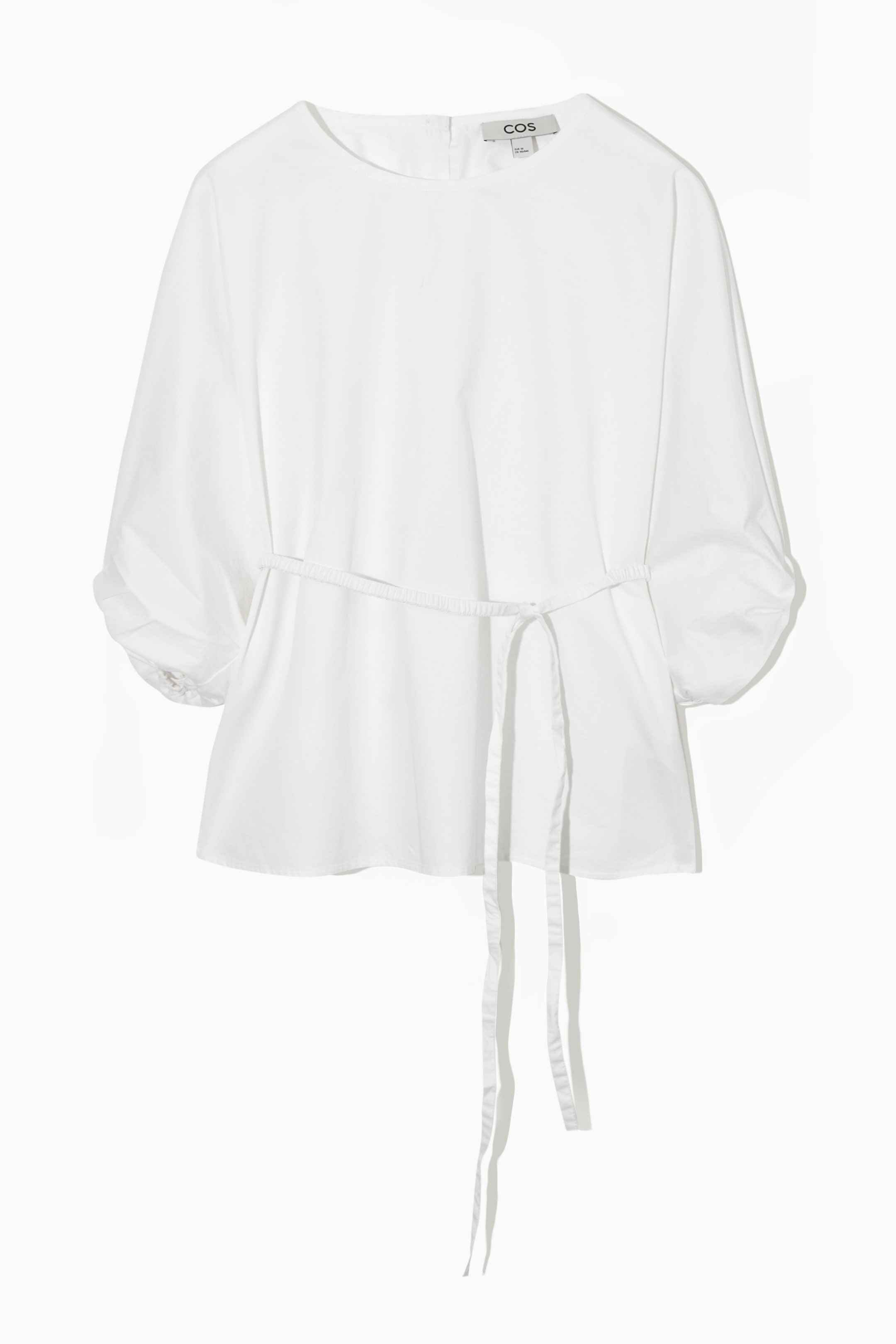 Größeres Bild ansehen: BLUSE MIT PUFFÄRMELN UND BINDEDETAIL - WEISS - Ladies | H&M DE 1