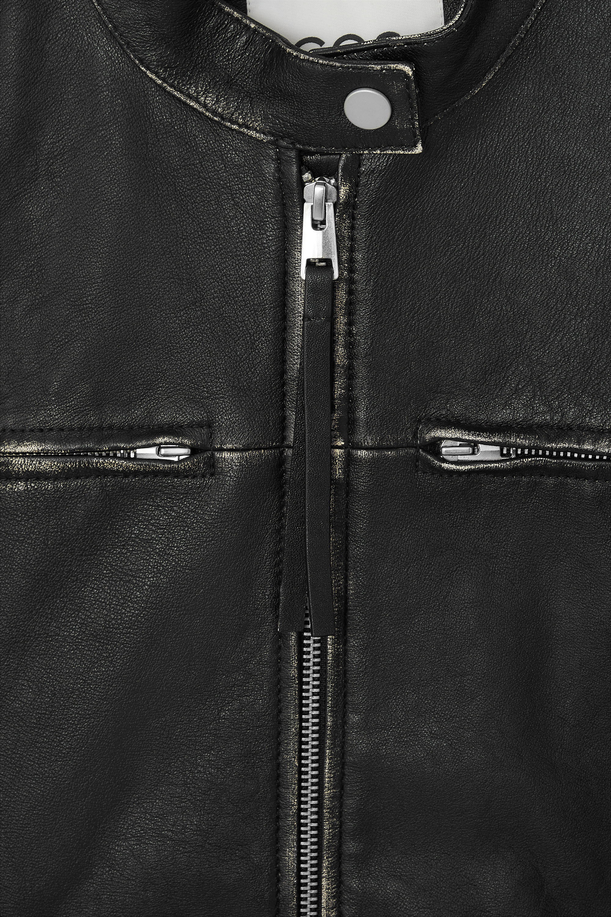LEATHER MOTO JACKET - BLACK | COS US