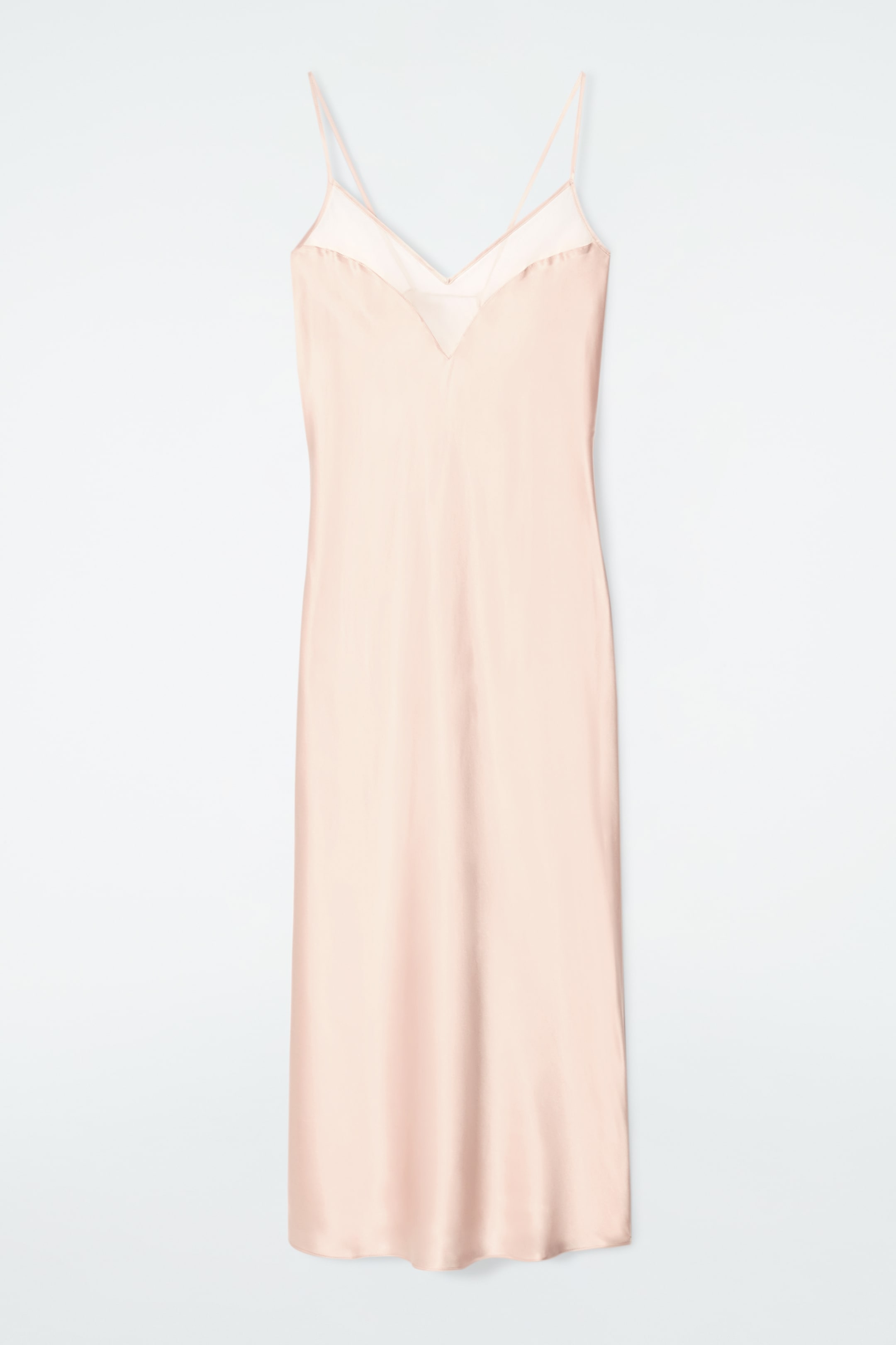 Ingrandisci l'immagine: SHEER-PANEL SILK SLIP DRESS - APRICOT - DONNA | H&M CH 3