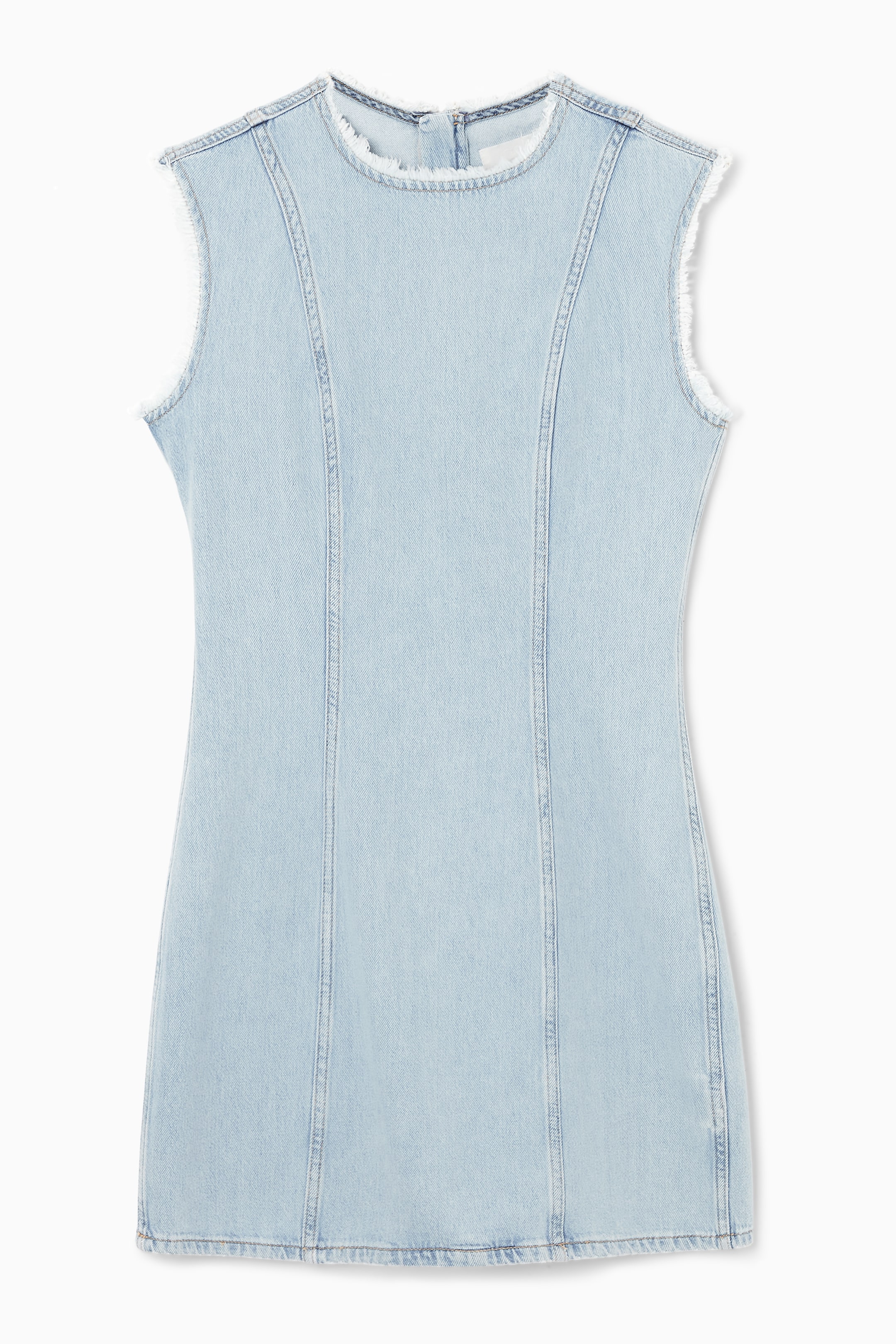 Agrandir l'image: ROBE COURTE EMPIÈCEMENTS DENIM - BLEU CIEL - FEMME | H&M CH 1