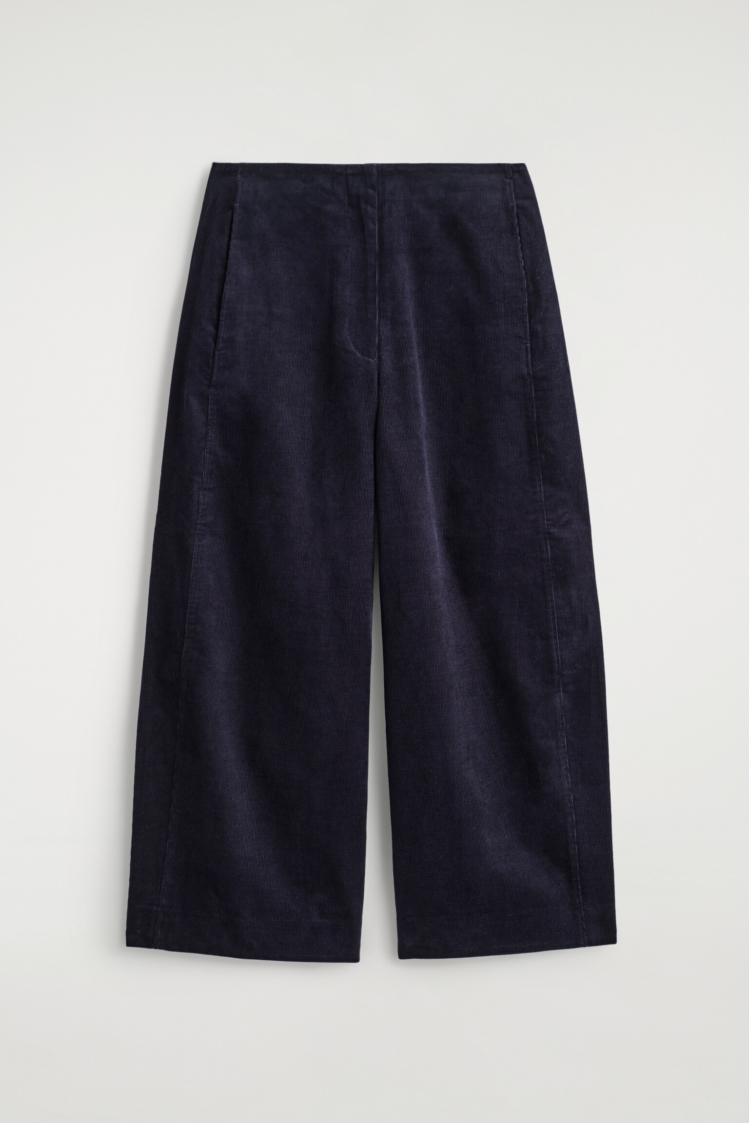 PANTALONES DE PANA BARREL FIT - AZUL MARINO/BEIGE - 2